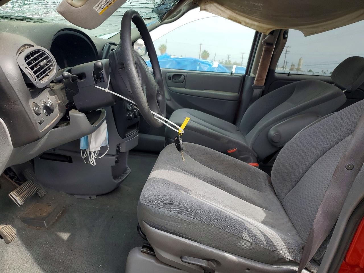 2005 Dodge Grand Caravan Se Red vin: 2D4GP24R55R349279