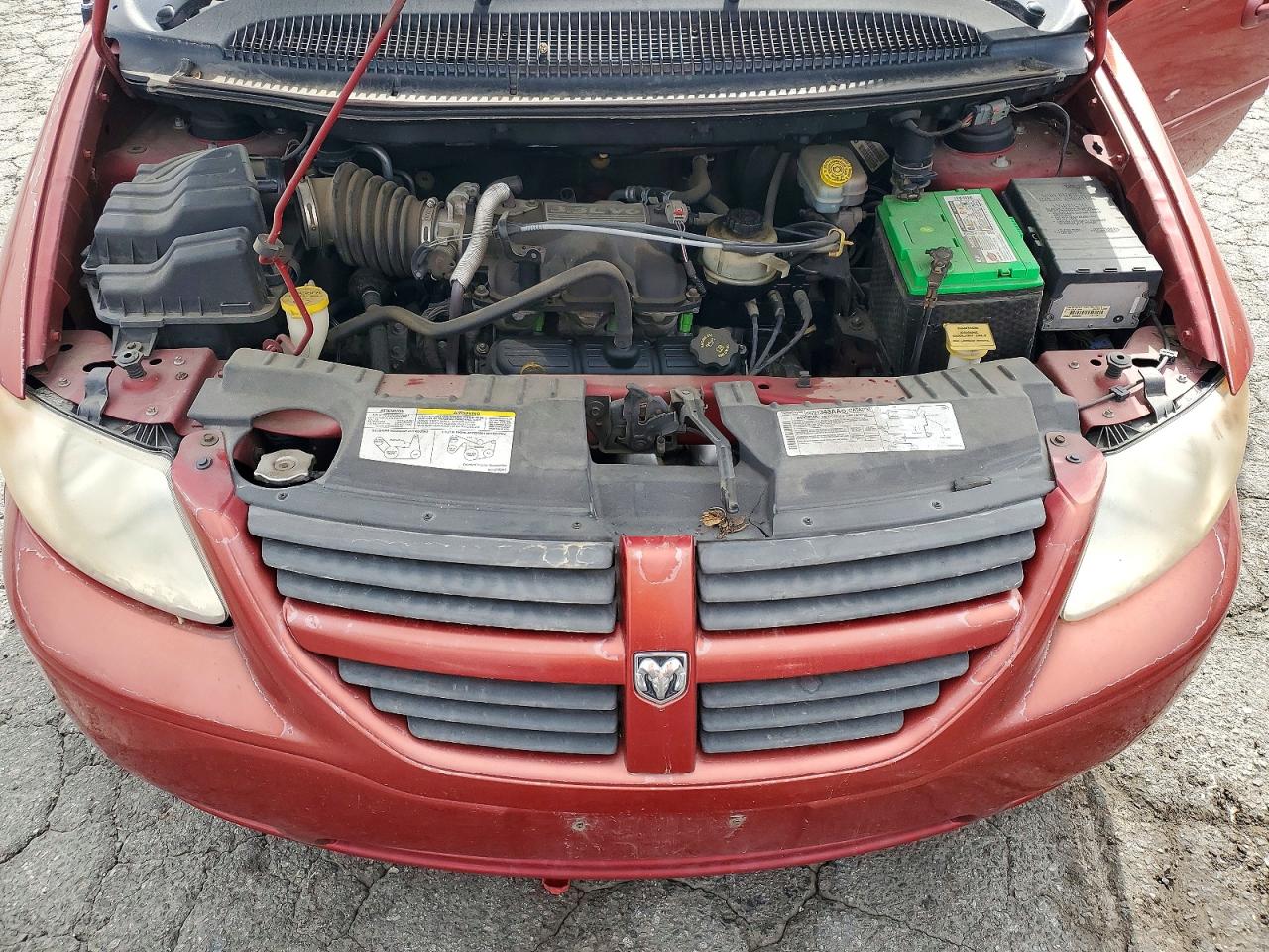 2005 Dodge Grand Caravan Se Red vin: 2D4GP24R55R349279