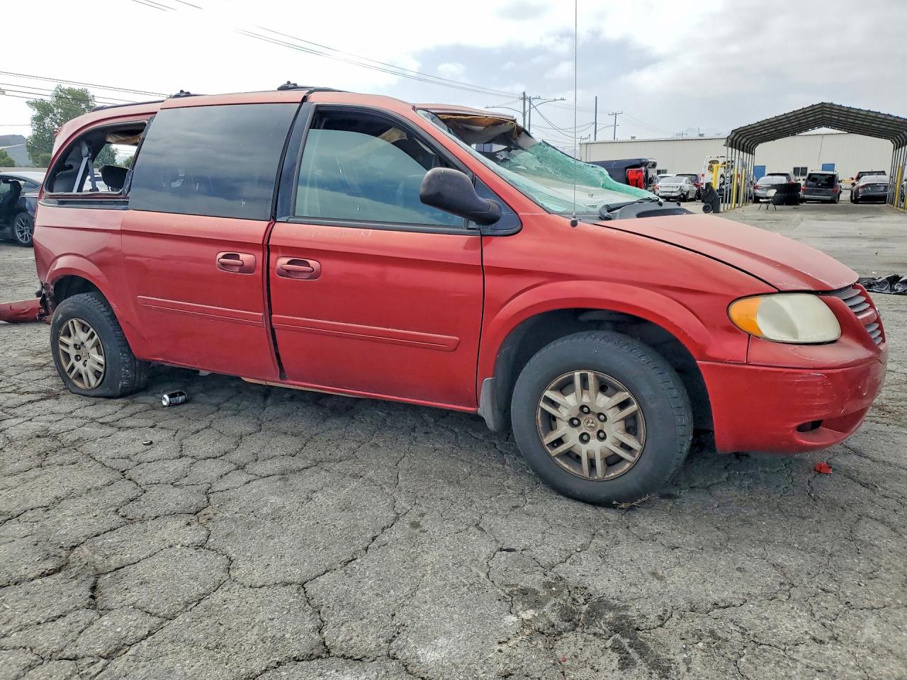 2005 Dodge Grand Caravan Se Red vin: 2D4GP24R55R349279