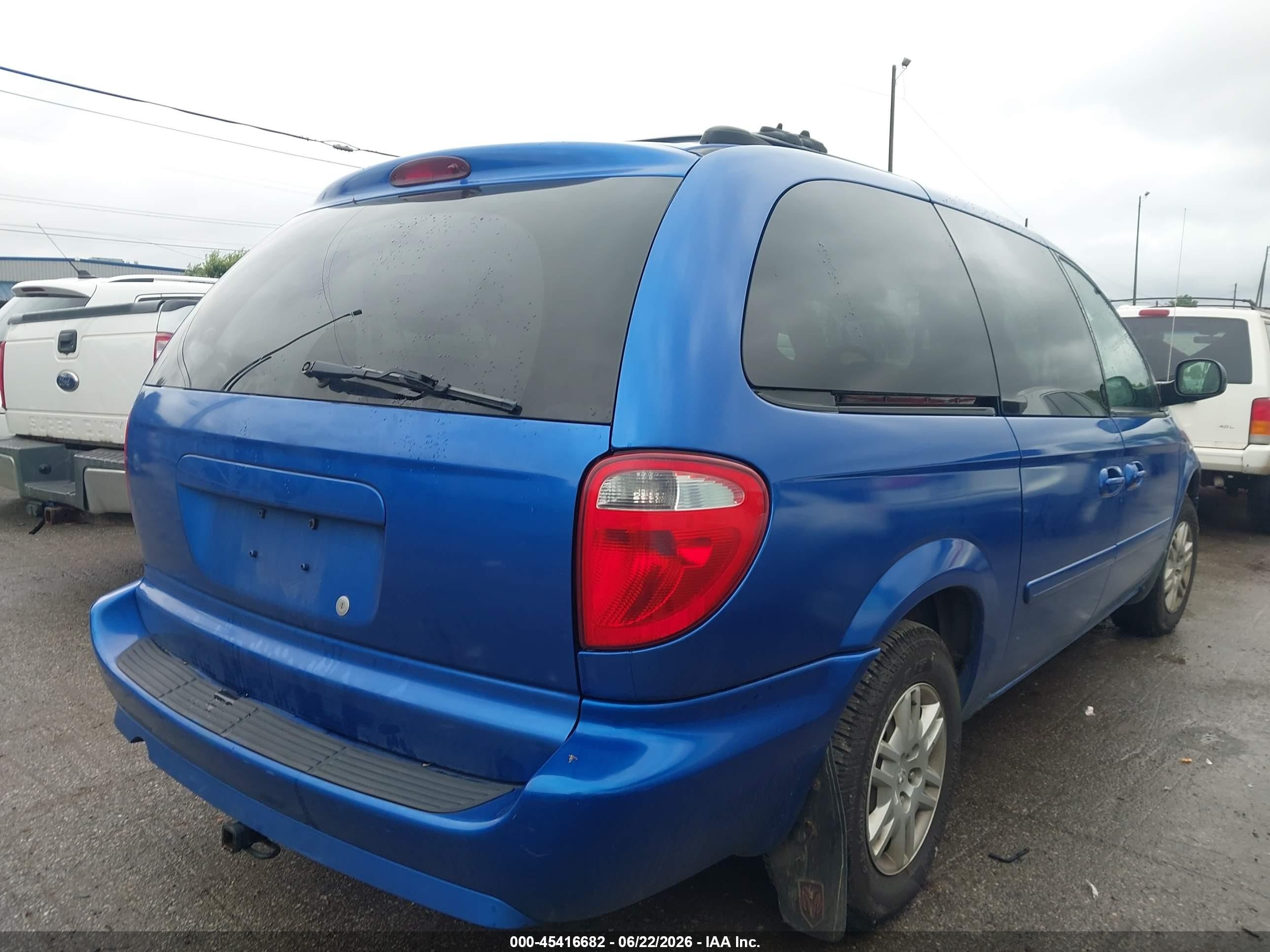 2005 Dodge Grand Caravan Se Blue vin: 2D4GP24R95R162949