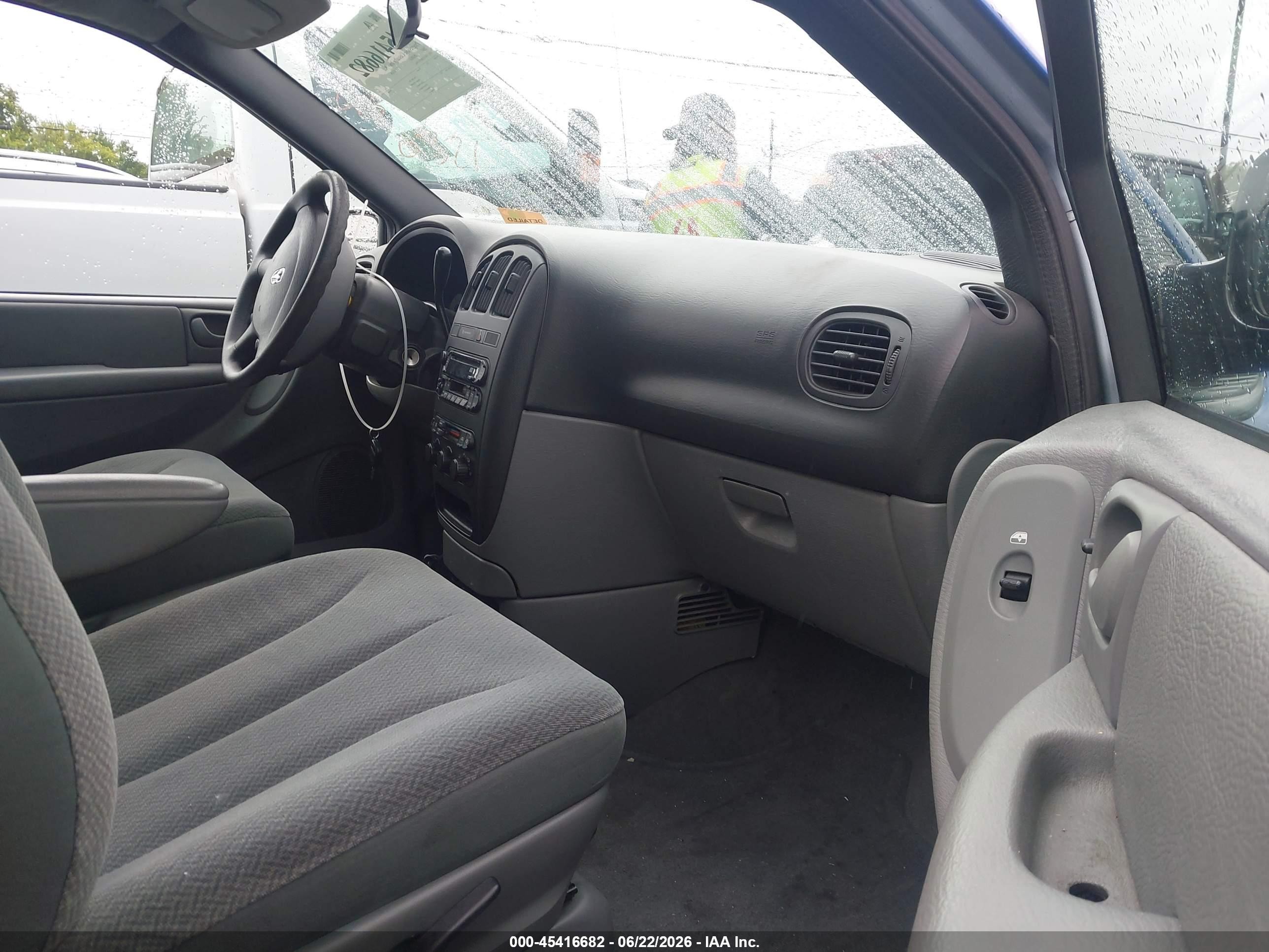 2005 Dodge Grand Caravan Se Blue vin: 2D4GP24R95R162949