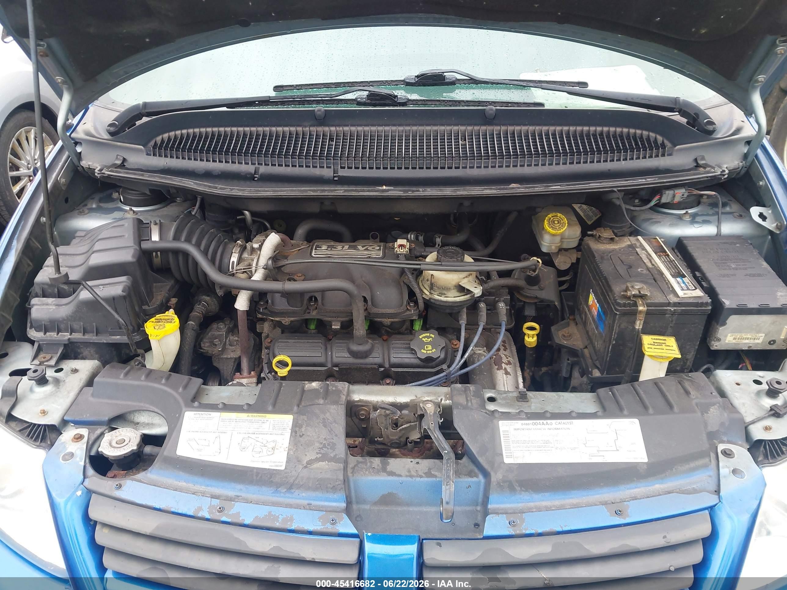 2005 Dodge Grand Caravan Se Blue vin: 2D4GP24R95R162949