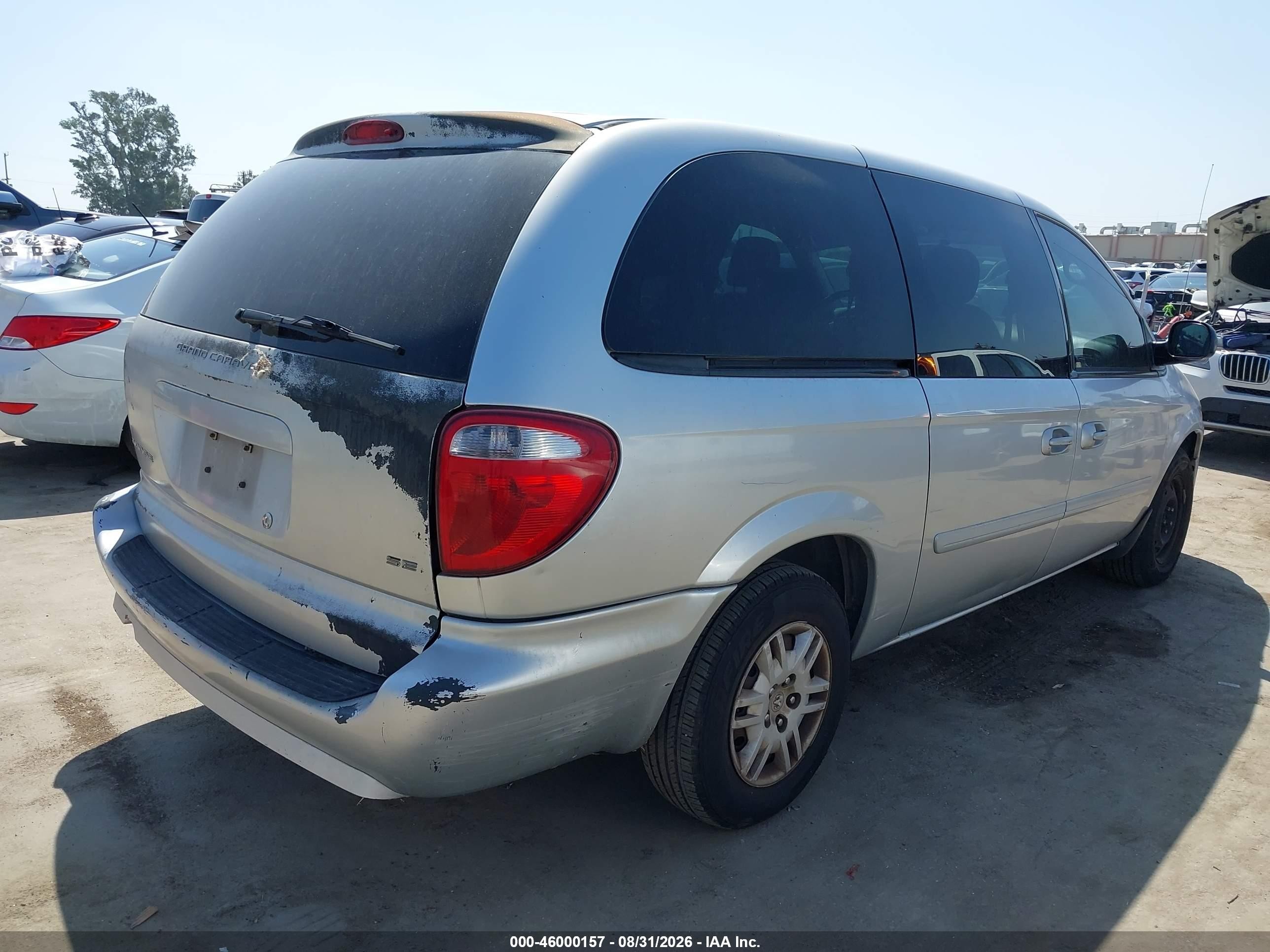 2005 Dodge Grand Caravan Se Silver vin: 2D4GP24RX5R274742