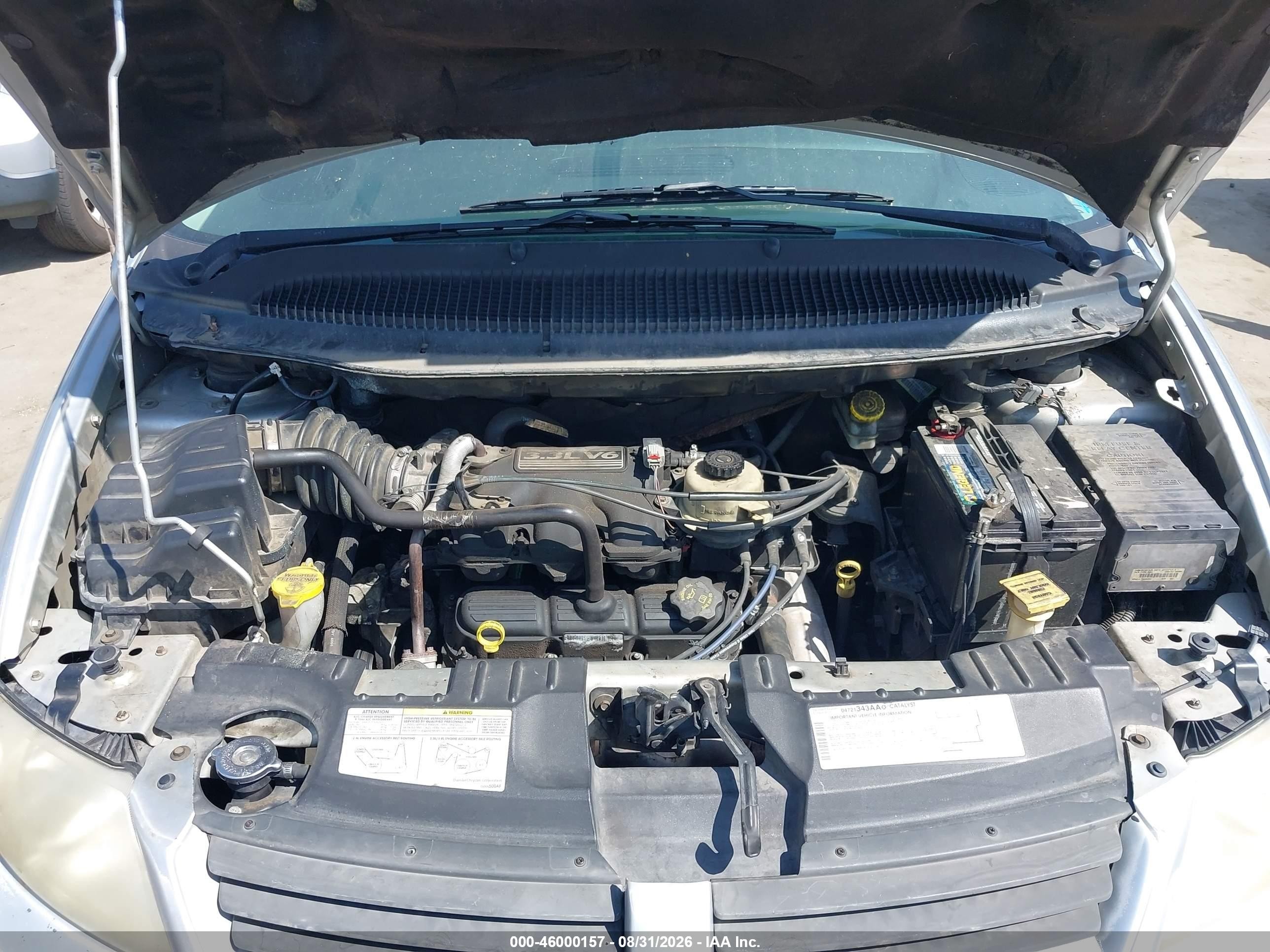 2005 Dodge Grand Caravan Se Silver vin: 2D4GP24RX5R274742