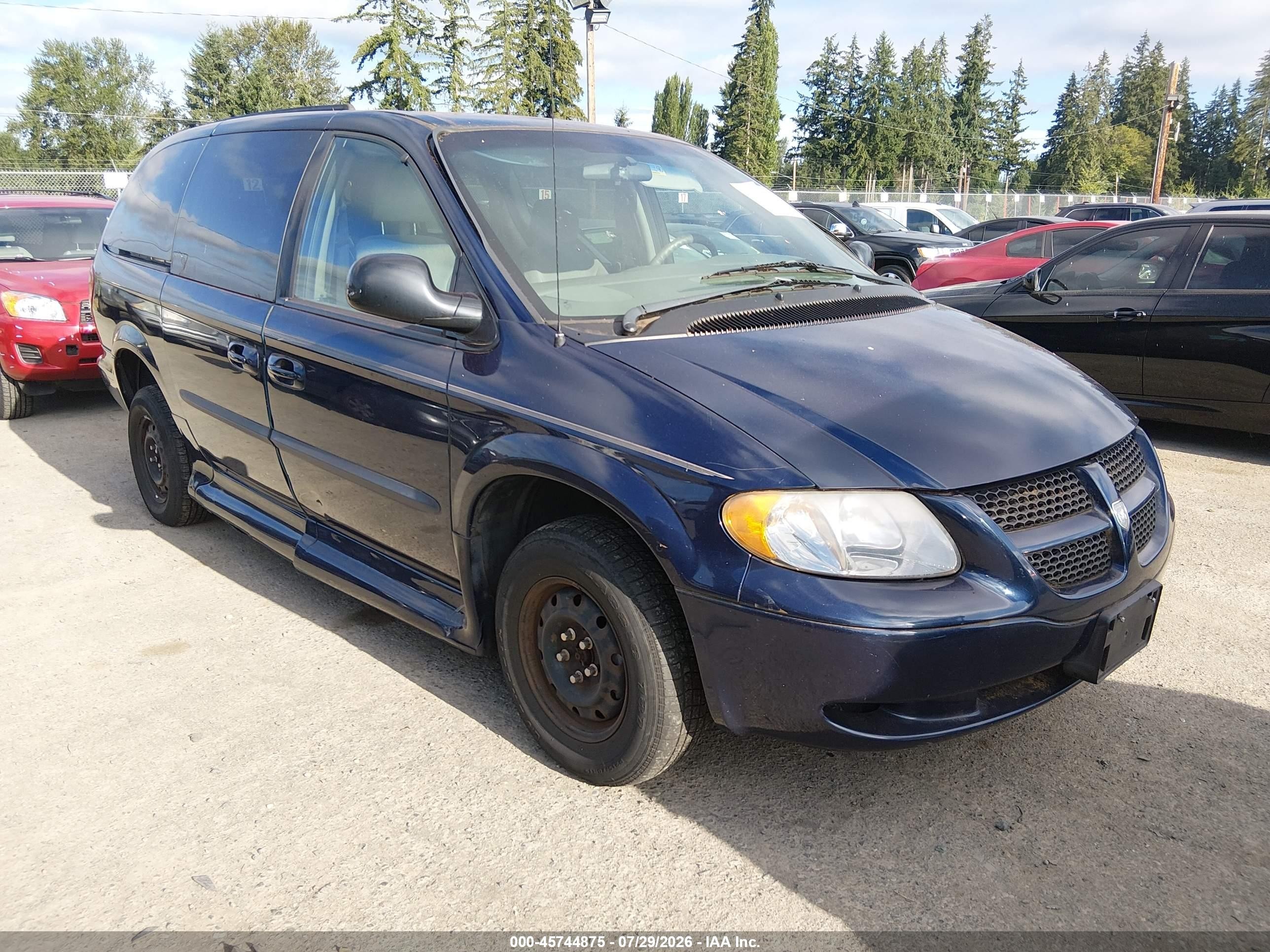 2003 Dodge Grand Caravan Sport Dark Blue vin: 2D4GP44353R347732