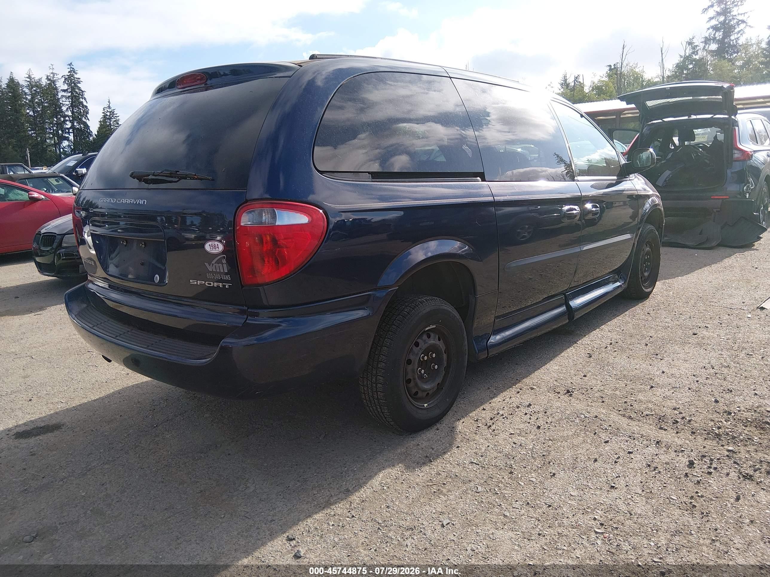 2003 Dodge Grand Caravan Sport Dark Blue vin: 2D4GP44353R347732