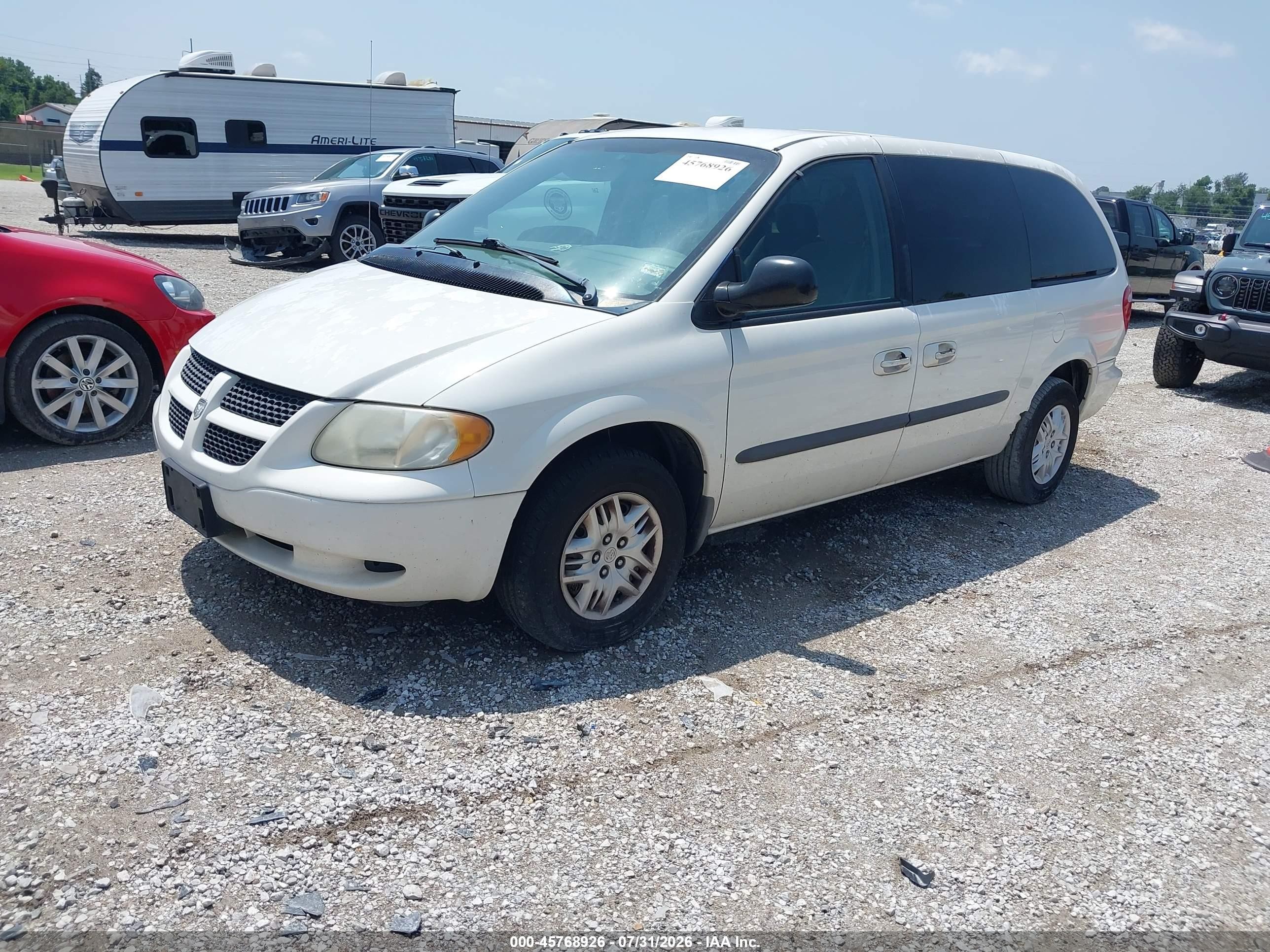 2003 Dodge Grand Caravan Sport White vin: 2D4GP44383R211711