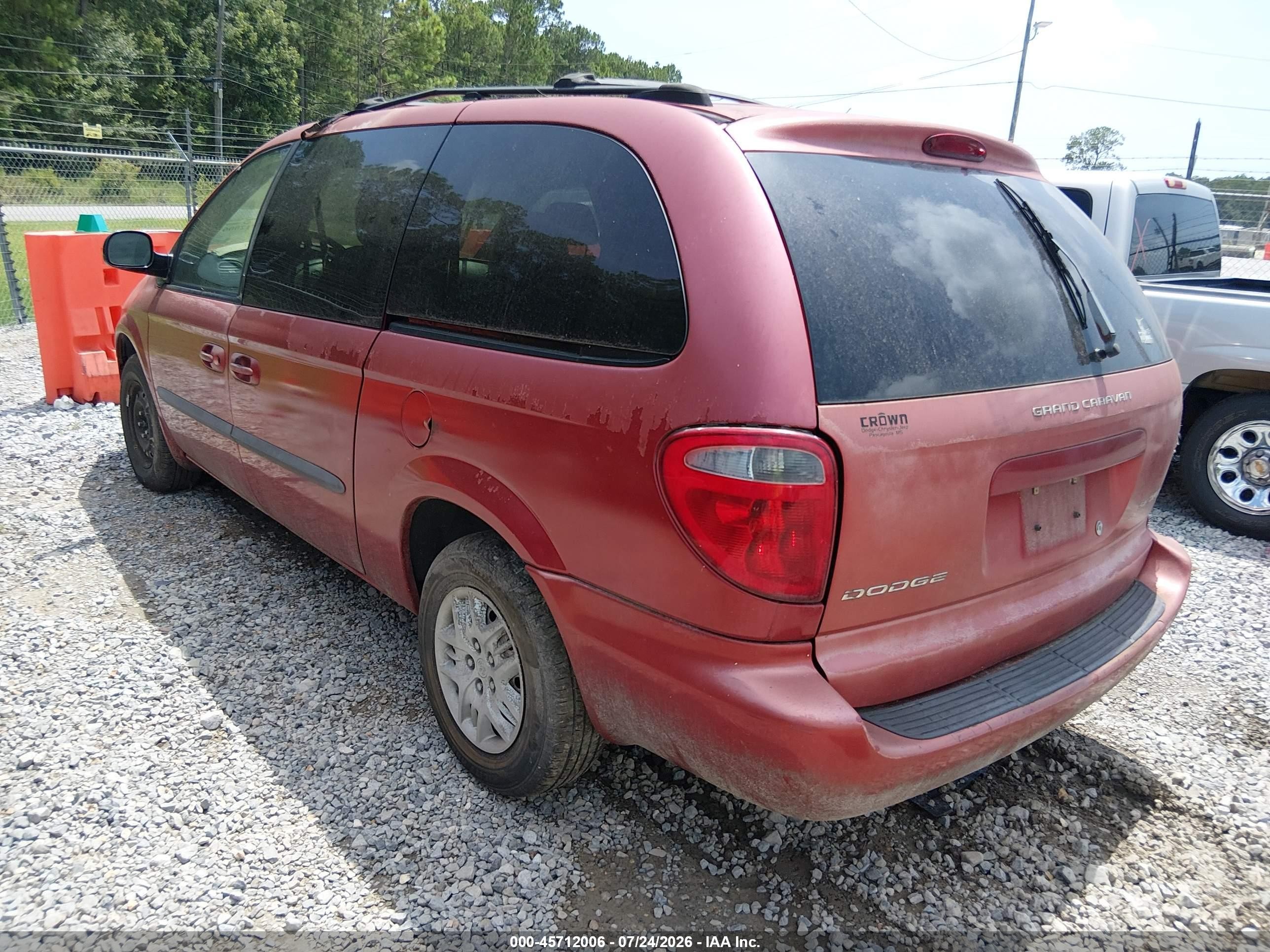2003 Dodge Grand Caravan Sport Красный vin: 2D4GP443X3R240529