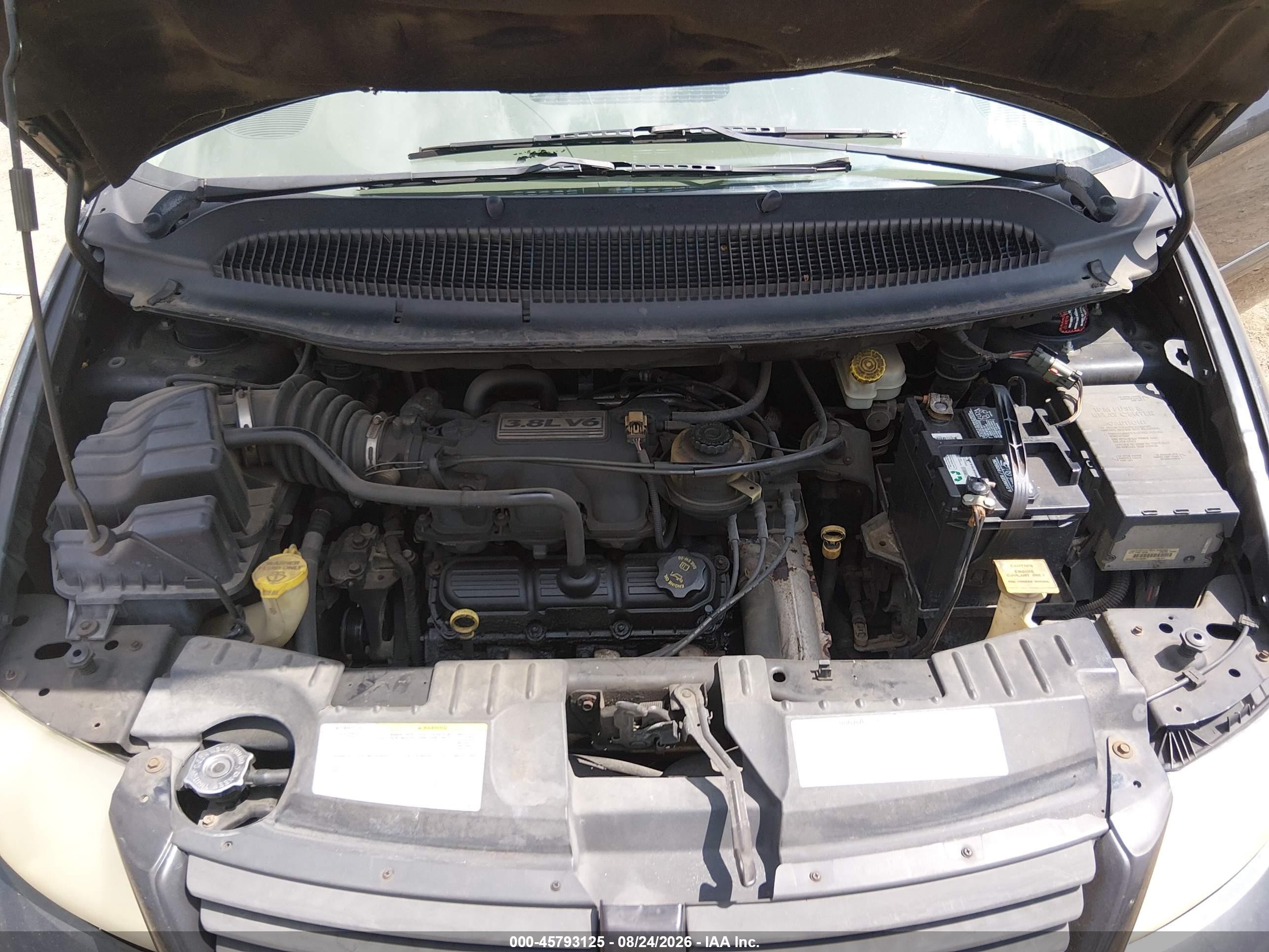 2005 Dodge Grand Caravan Sxt Black vin: 2D4GP44L05R134545