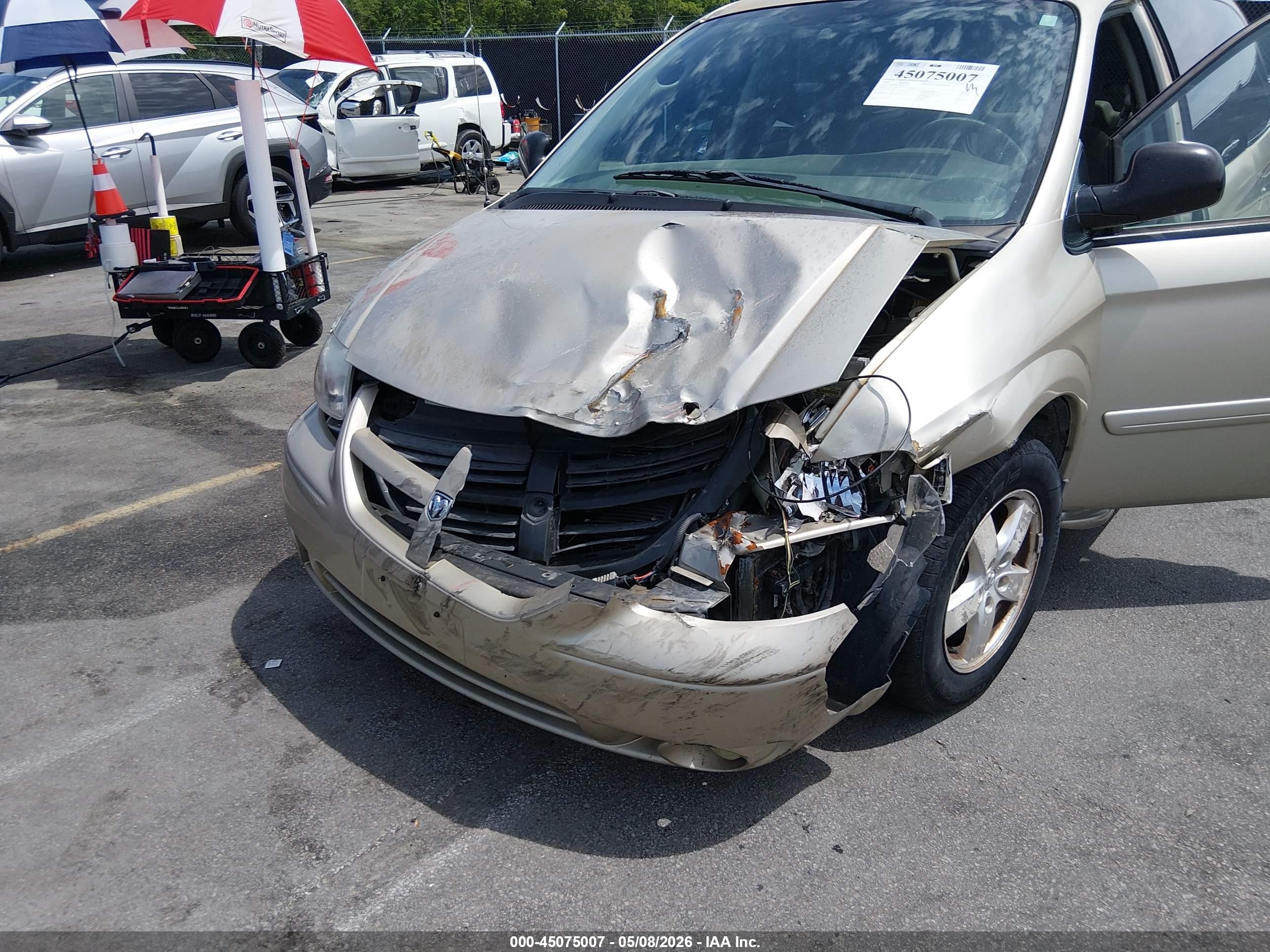 2005 Dodge Grand Caravan Sxt Gold vin: 2D4GP44L05R516333