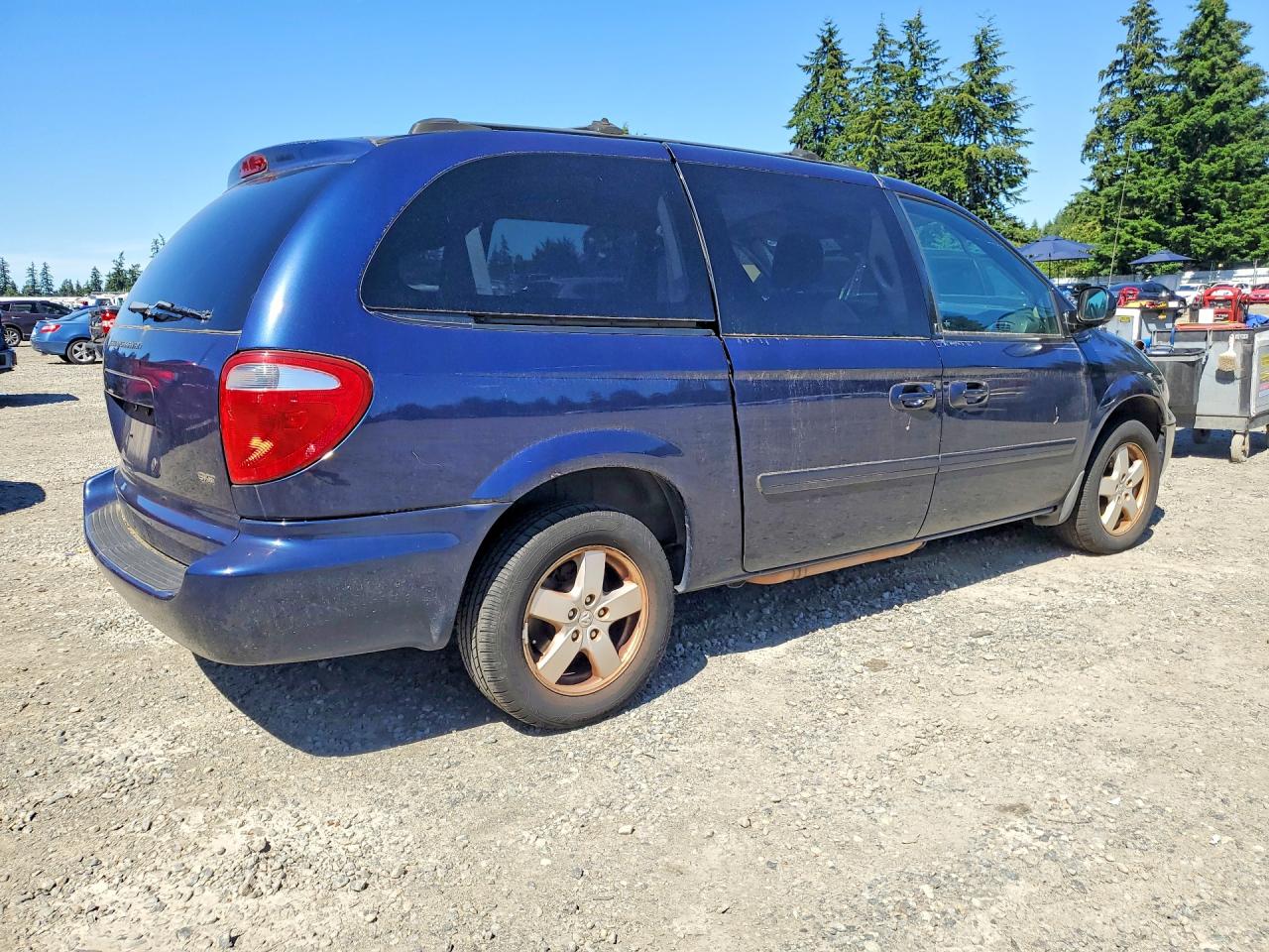 2005 Dodge Grand Caravan Sxt Blue vin: 2D4GP44L05R561904