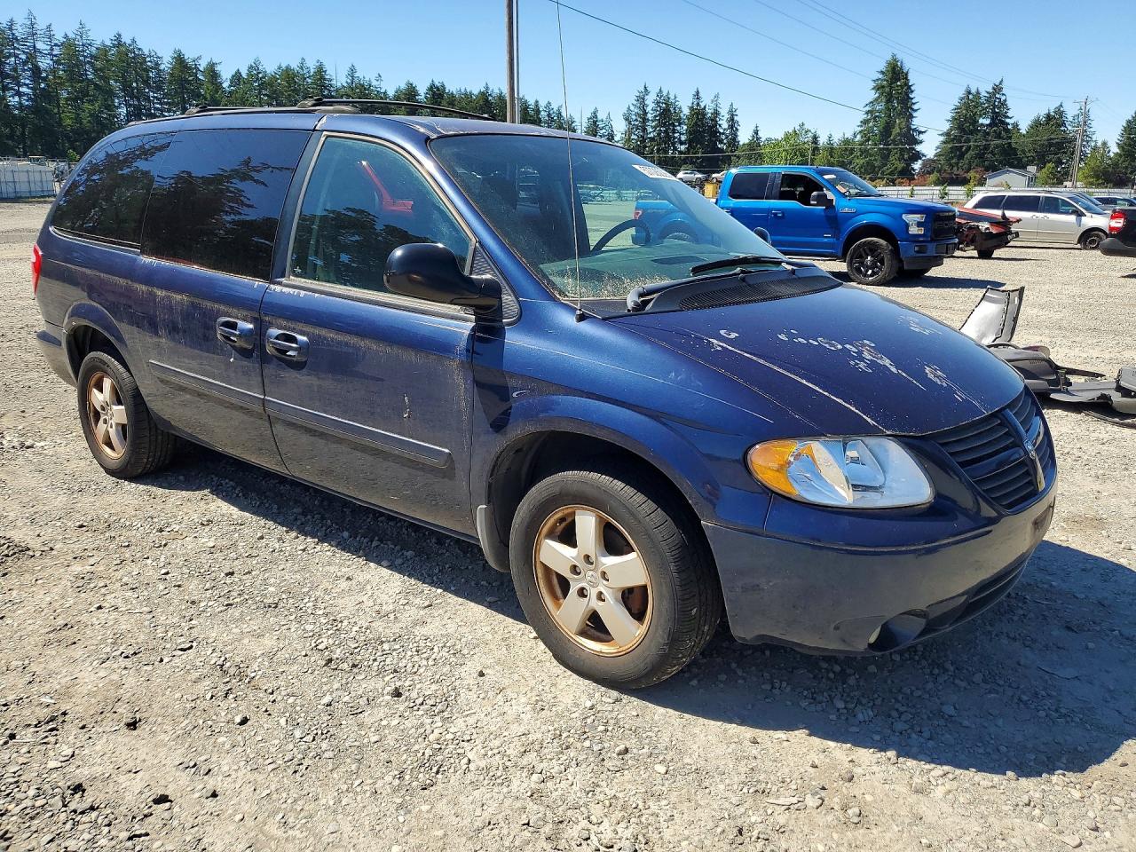 2005 Dodge Grand Caravan Sxt Blue vin: 2D4GP44L05R561904