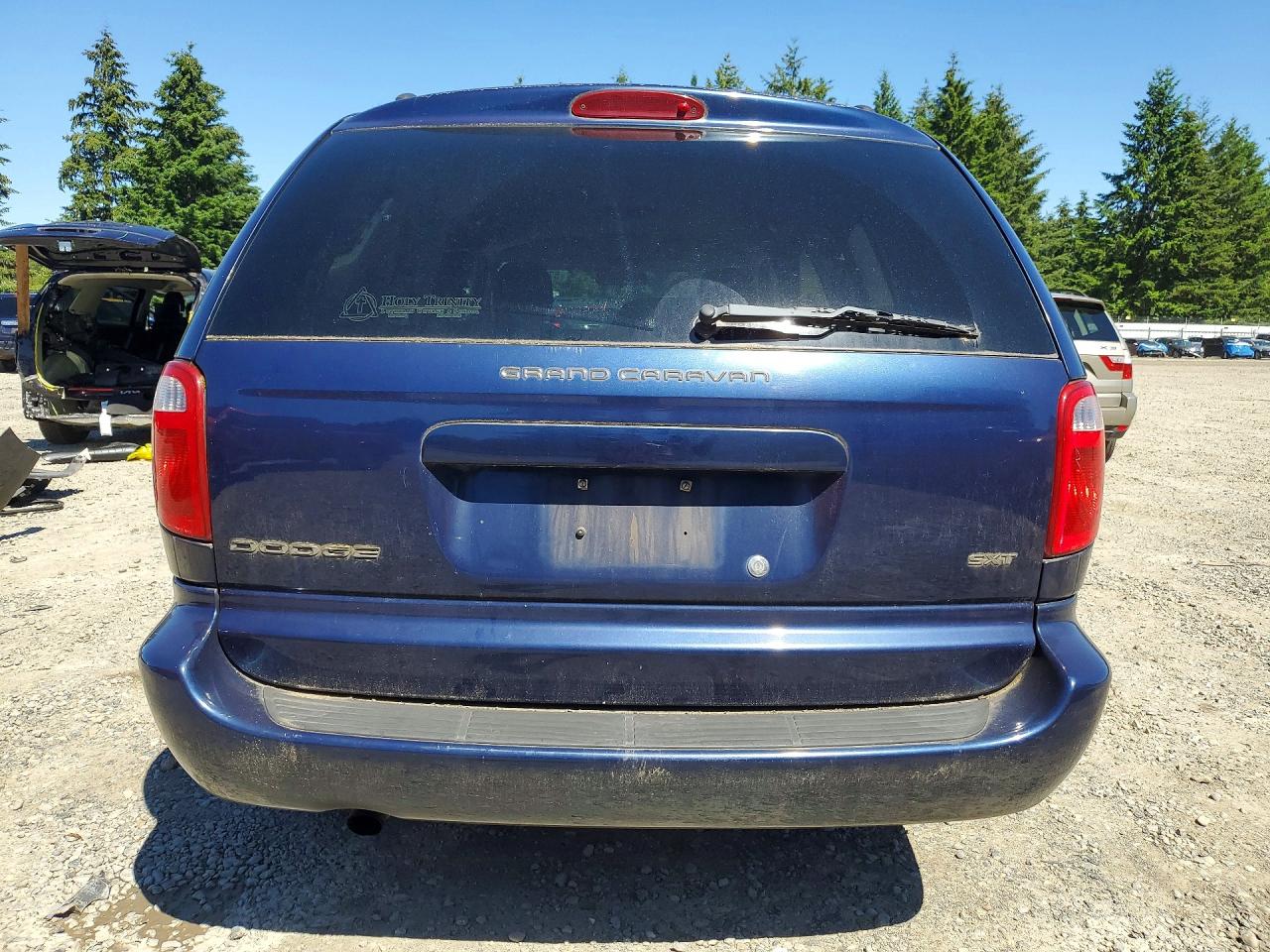2005 Dodge Grand Caravan Sxt Blue vin: 2D4GP44L05R561904