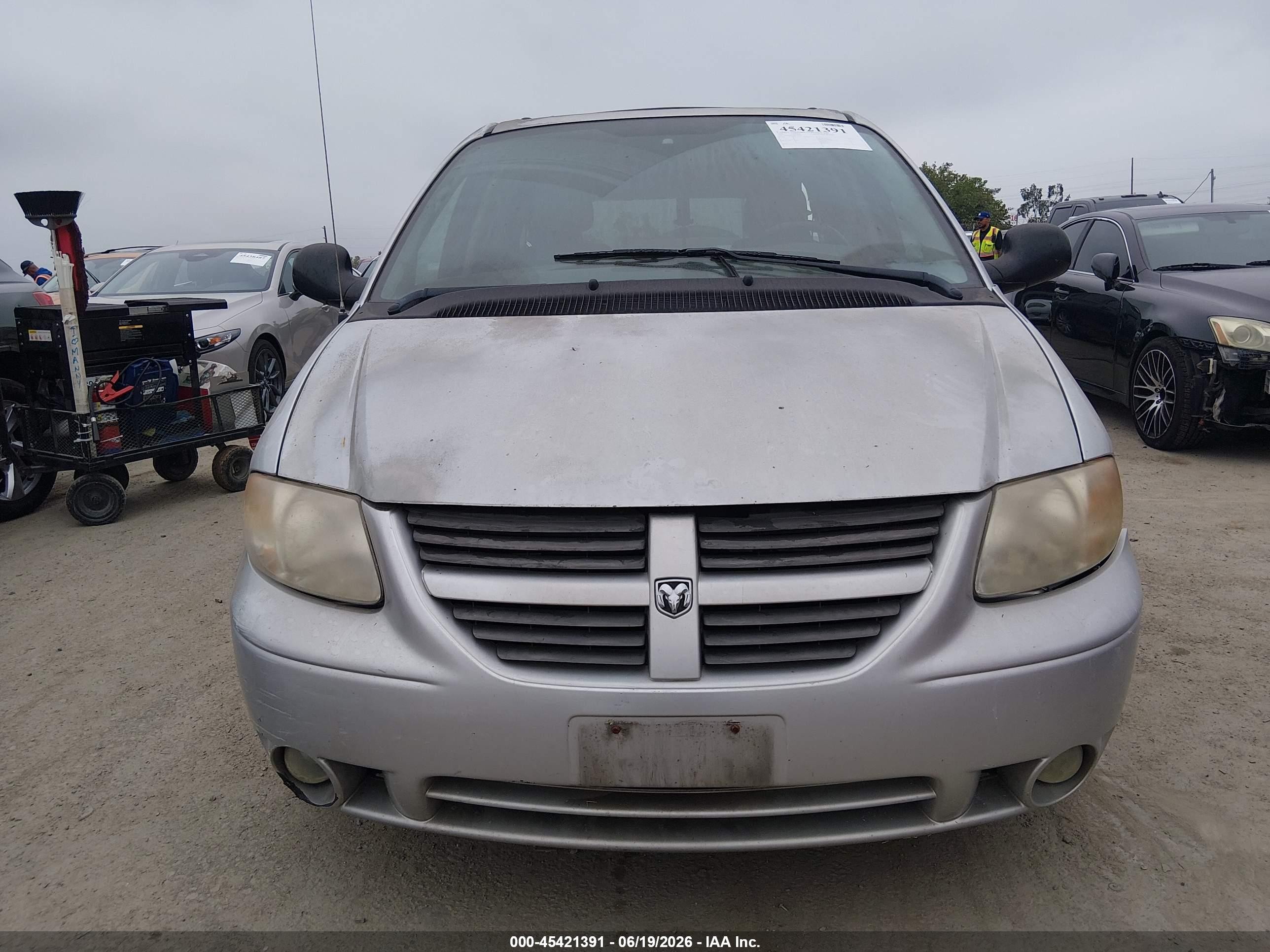2006 Dodge Grand Caravan Sxt Gray vin: 2D4GP44L06R715545