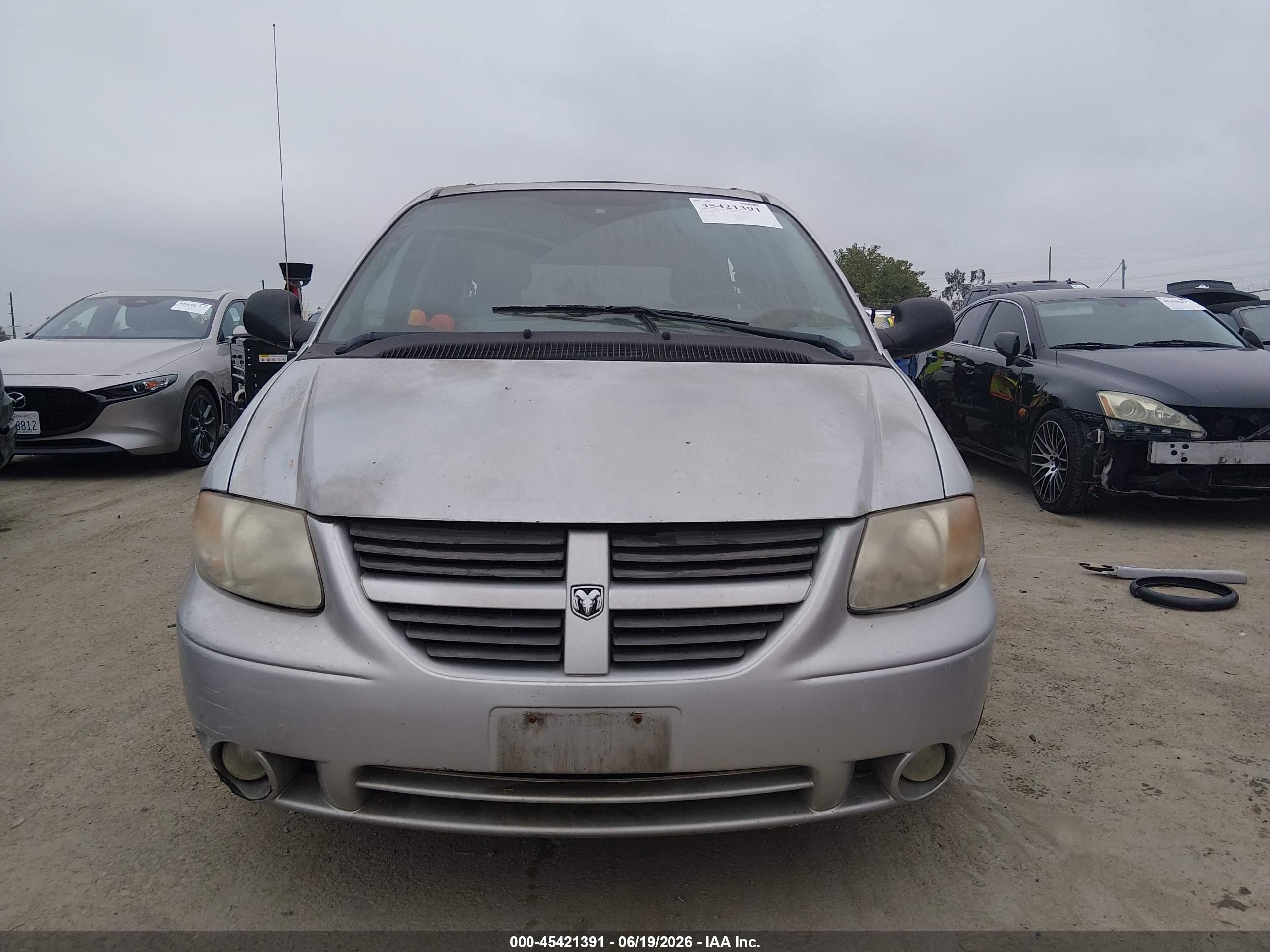 2006 Dodge Grand Caravan Sxt Gray vin: 2D4GP44L06R715545
