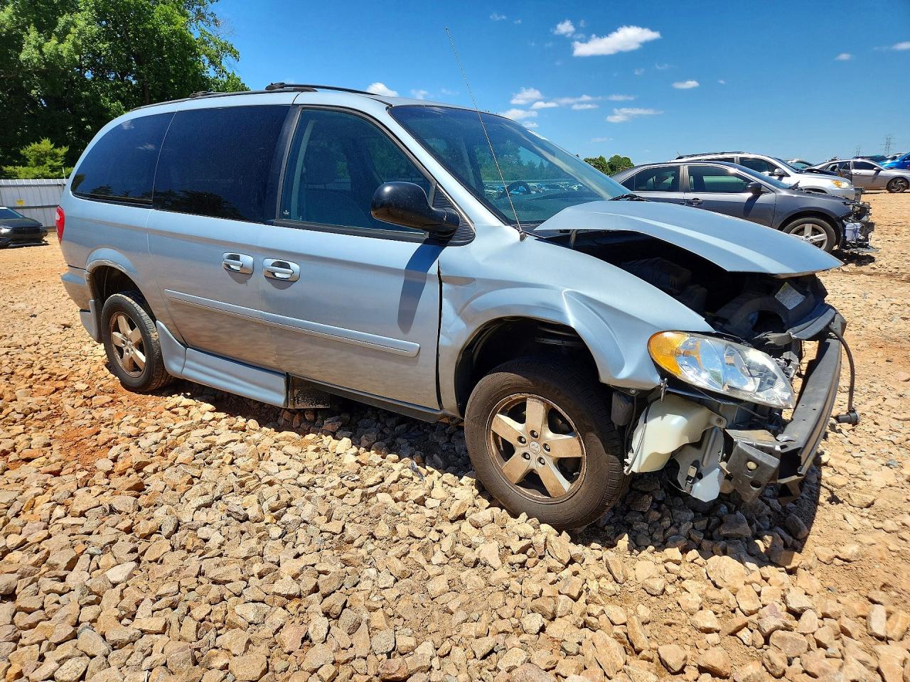 2006 Dodge Grand Caravan Sxt Blue vin: 2D4GP44L06R886022