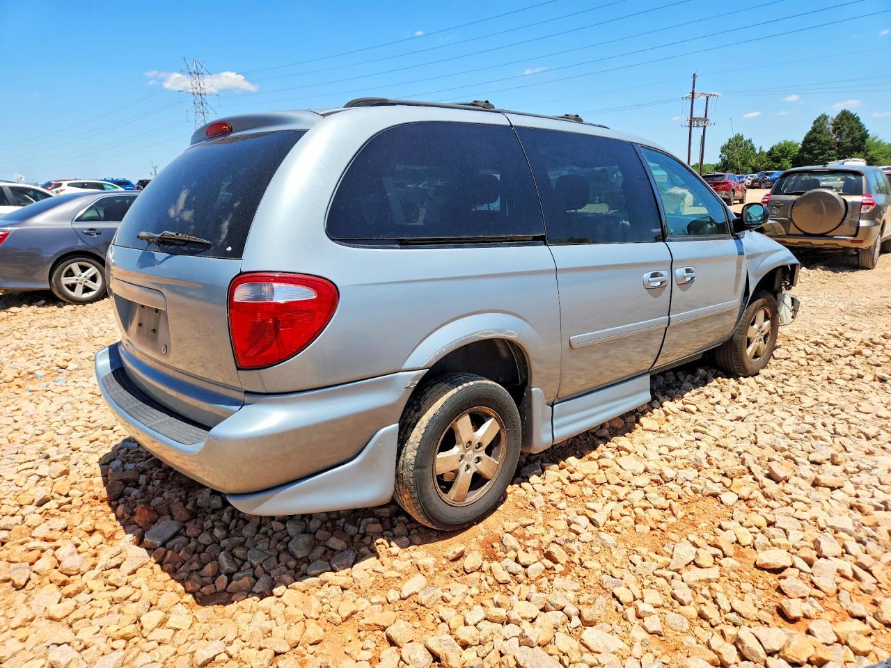 2006 Dodge Grand Caravan Sxt Blue vin: 2D4GP44L06R886022