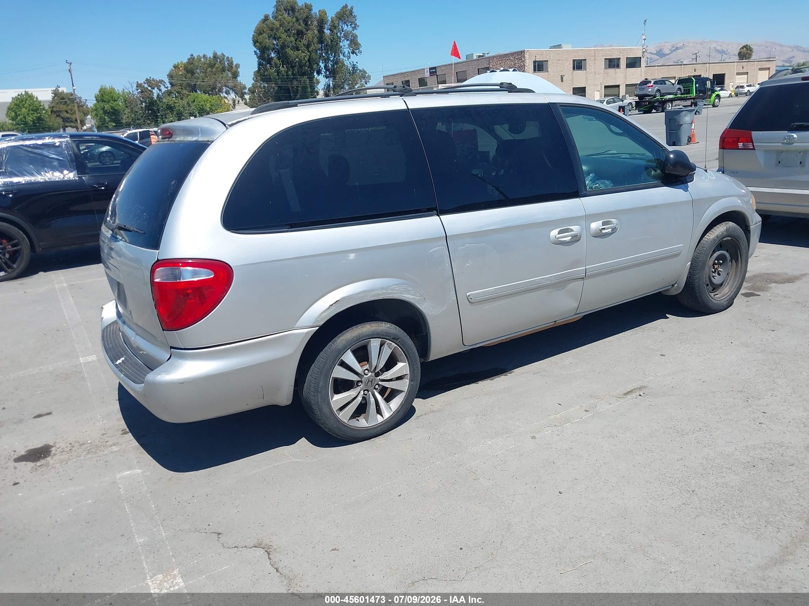 2007 Dodge Grand Caravan Sxt Gray vin: 2D4GP44L07R119921