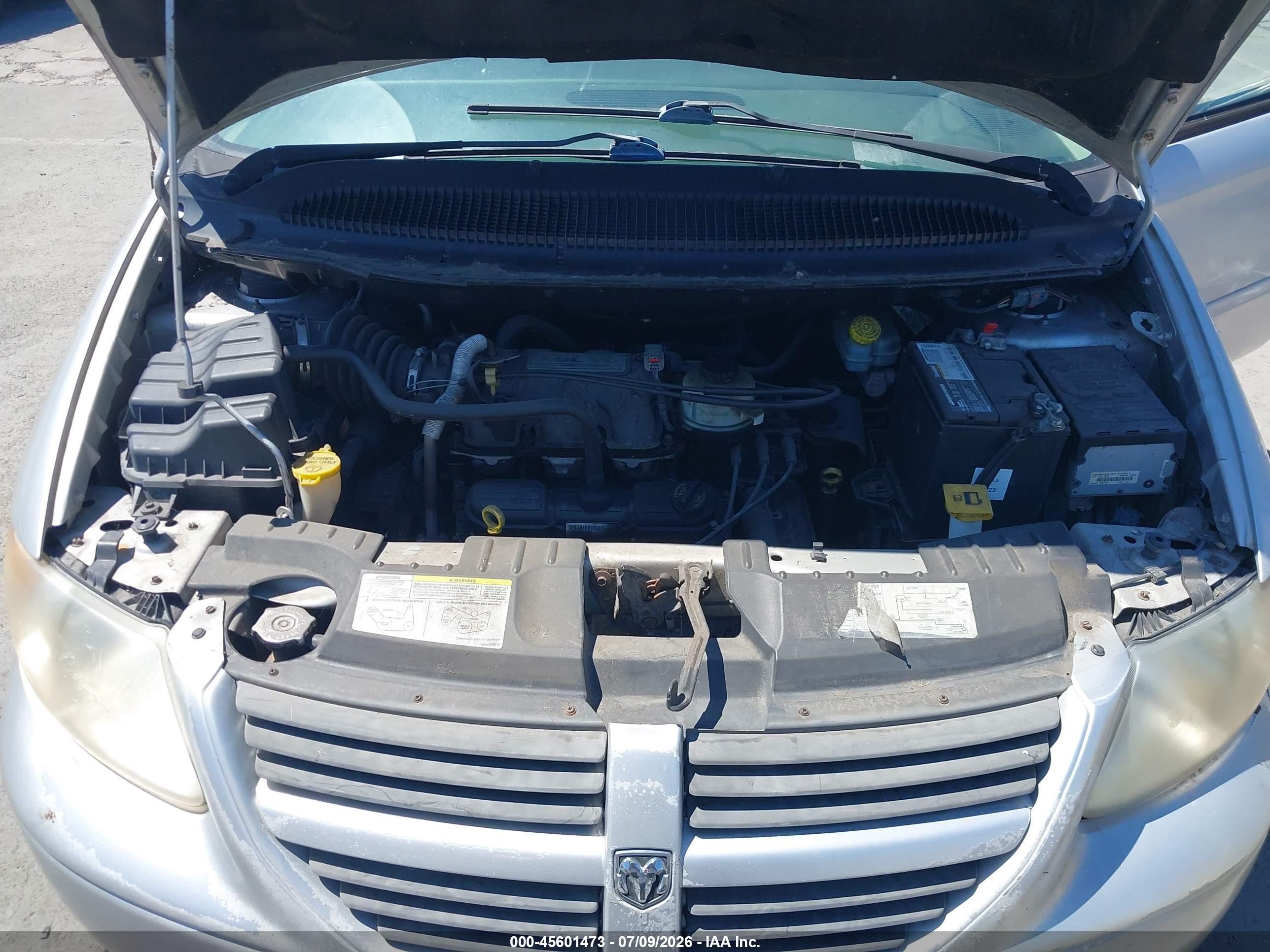 2007 Dodge Grand Caravan Sxt Gray vin: 2D4GP44L07R119921