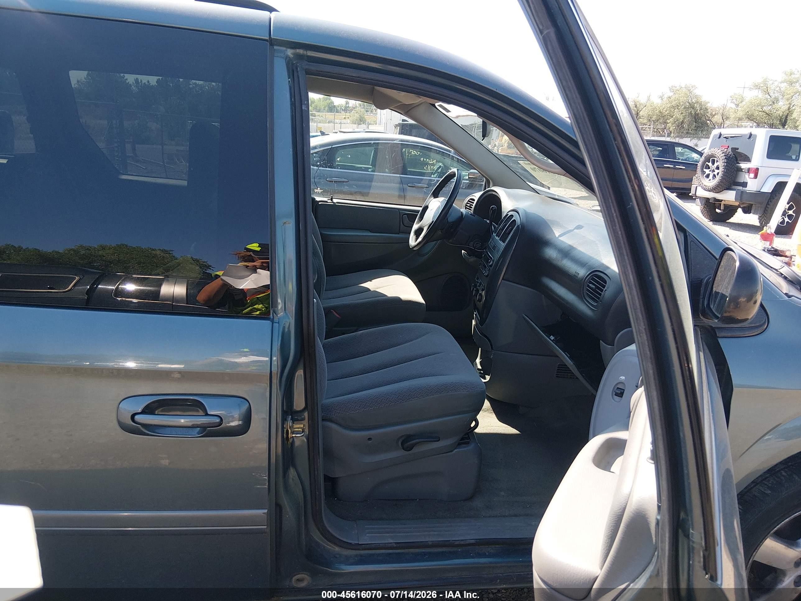 2007 Dodge Grand Caravan Sxt Blue vin: 2D4GP44L07R188558