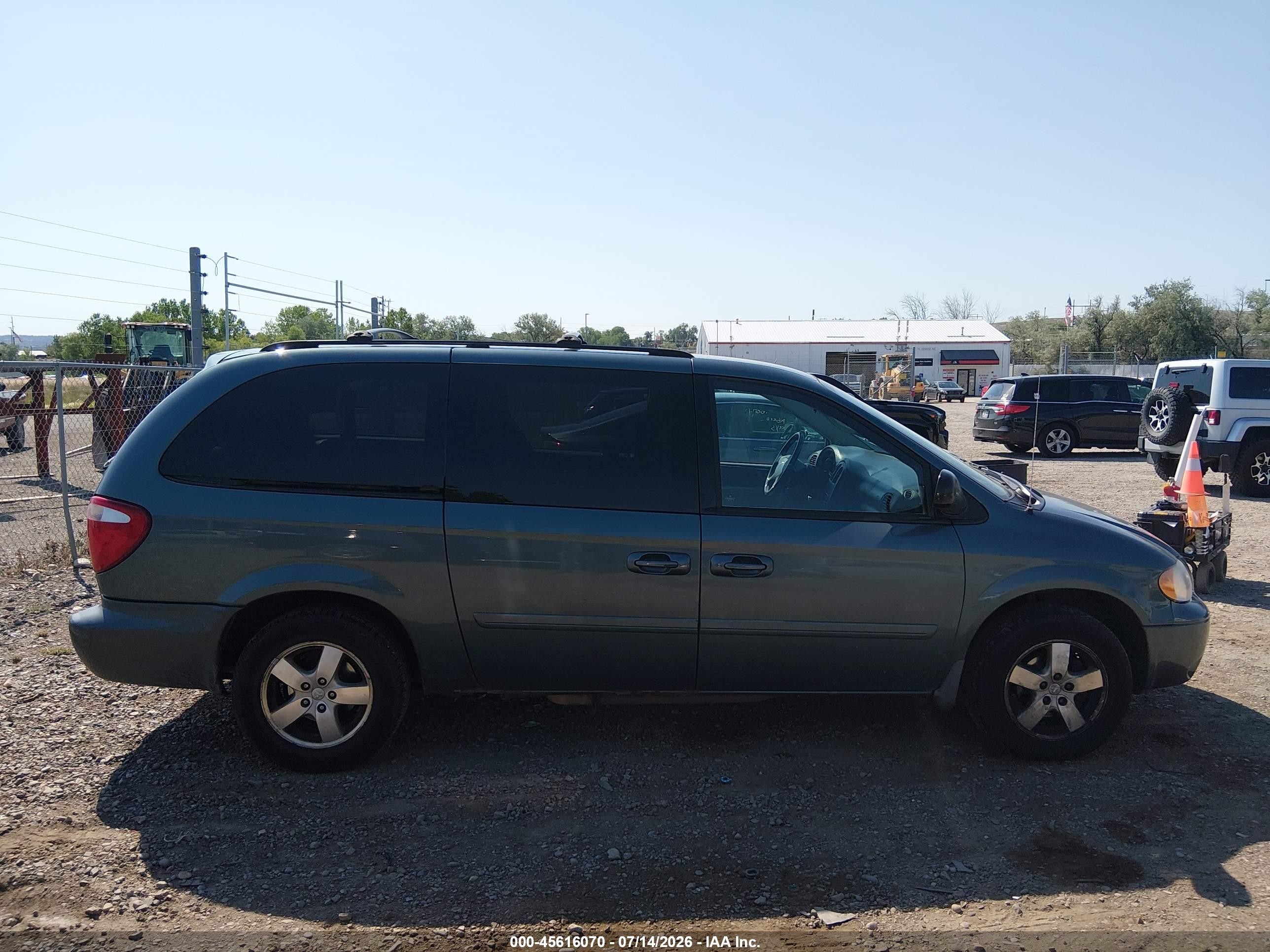 2007 Dodge Grand Caravan Sxt Blue vin: 2D4GP44L07R188558
