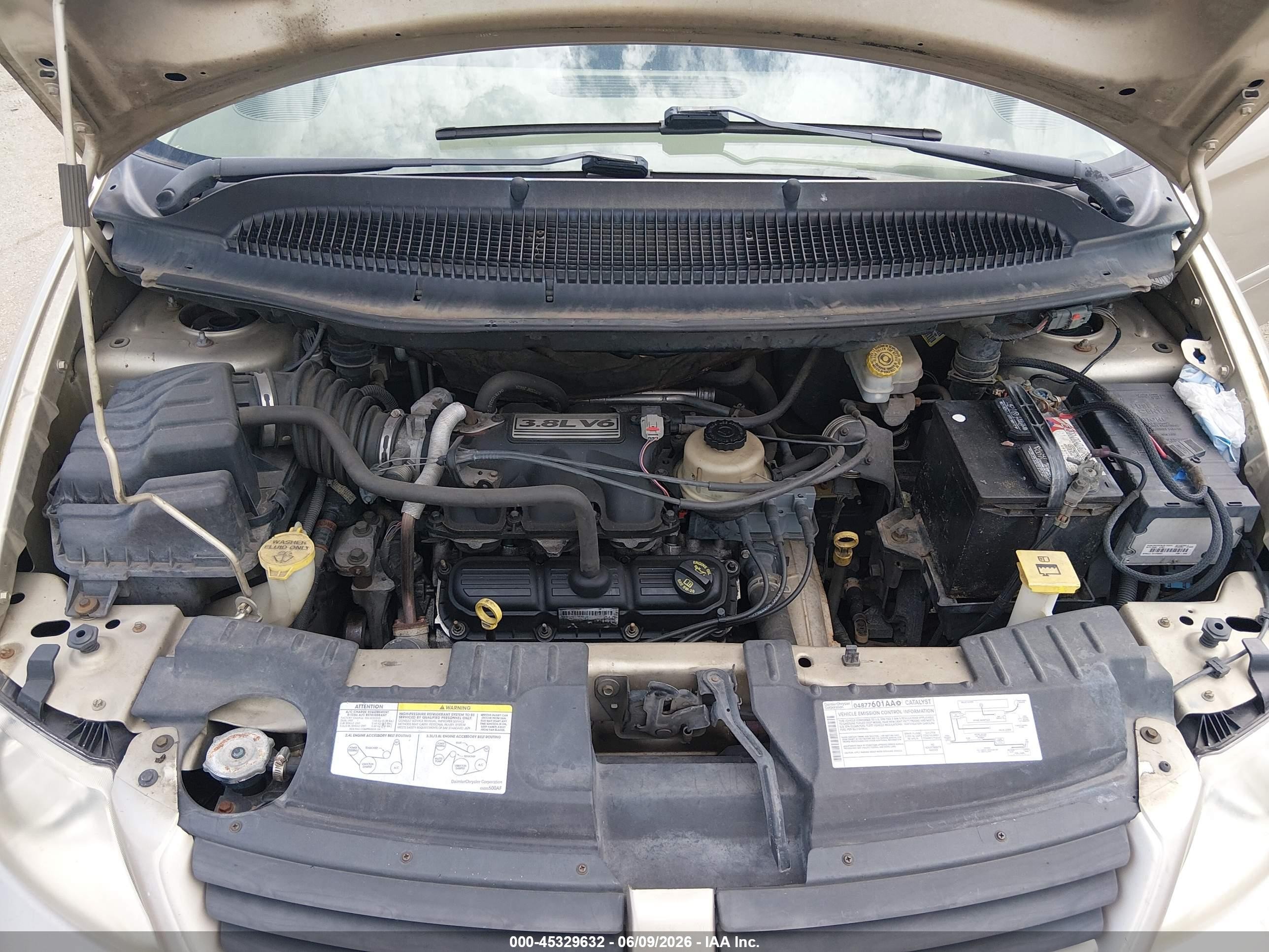 2007 Dodge Grand Caravan Sxt Gold vin: 2D4GP44L07R276994