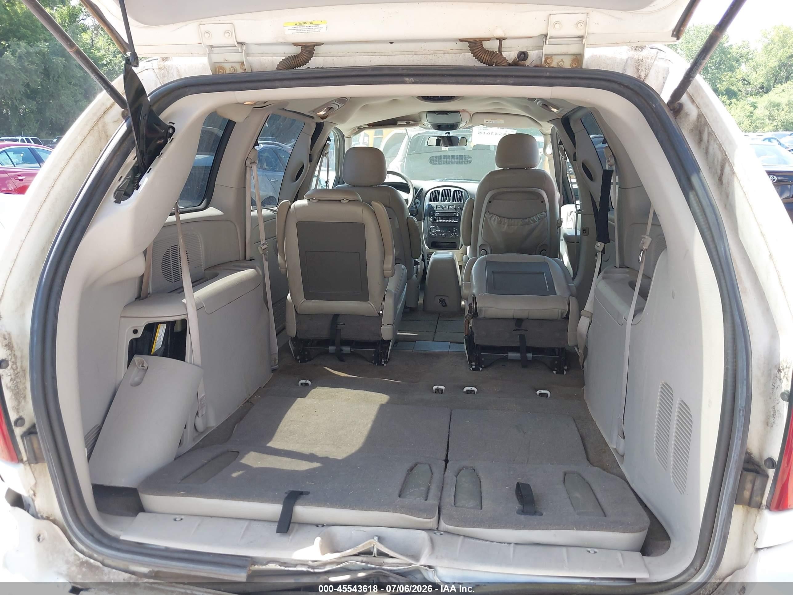 2007 Dodge Grand Caravan Sxt White vin: 2D4GP44L07R344792