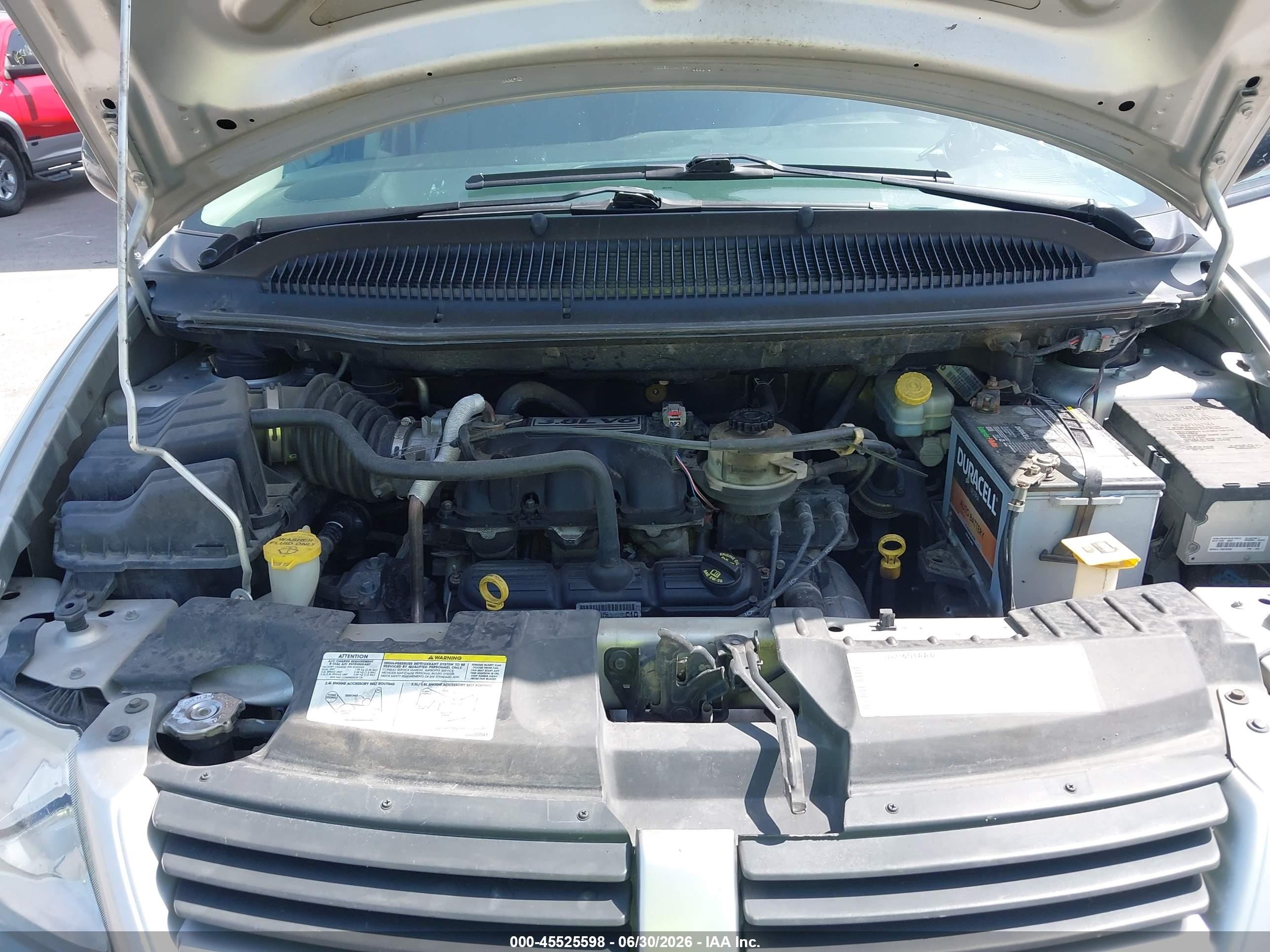 2007 Dodge Grand Caravan Sxt Silver vin: 2D4GP44L07R345022