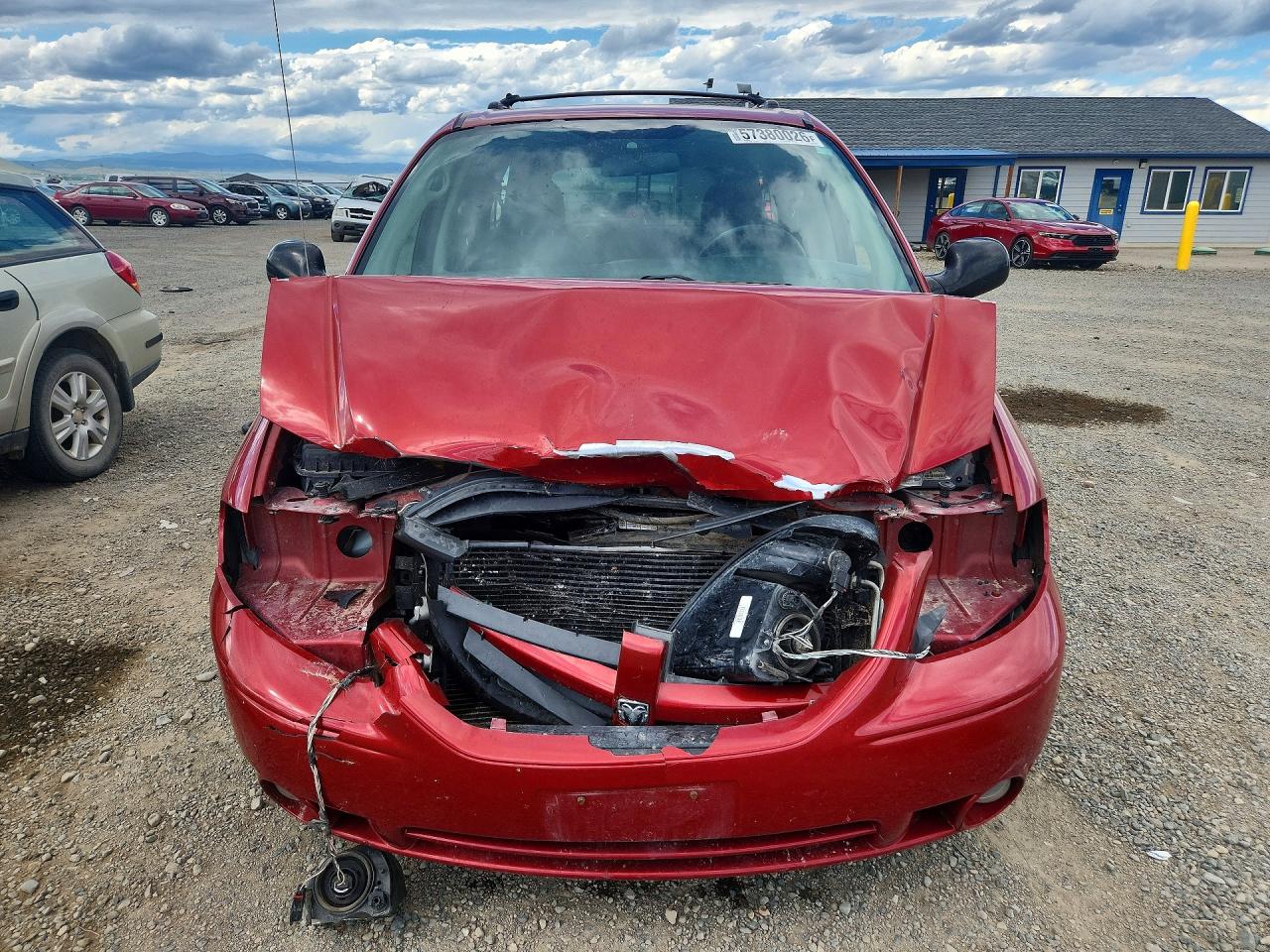 2005 Dodge Grand Caravan Sxt Burgundy vin: 2D4GP44L15R125854