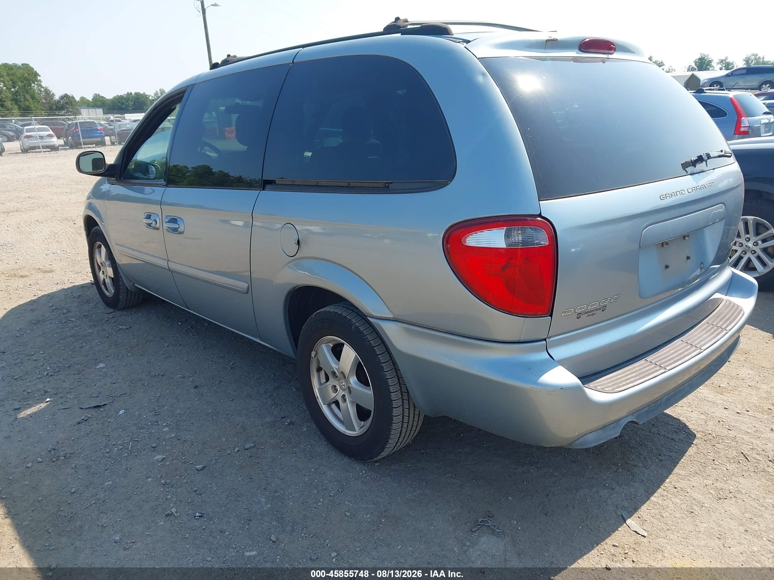2005 Dodge Grand Caravan Sxt Blue vin: 2D4GP44L15R135316