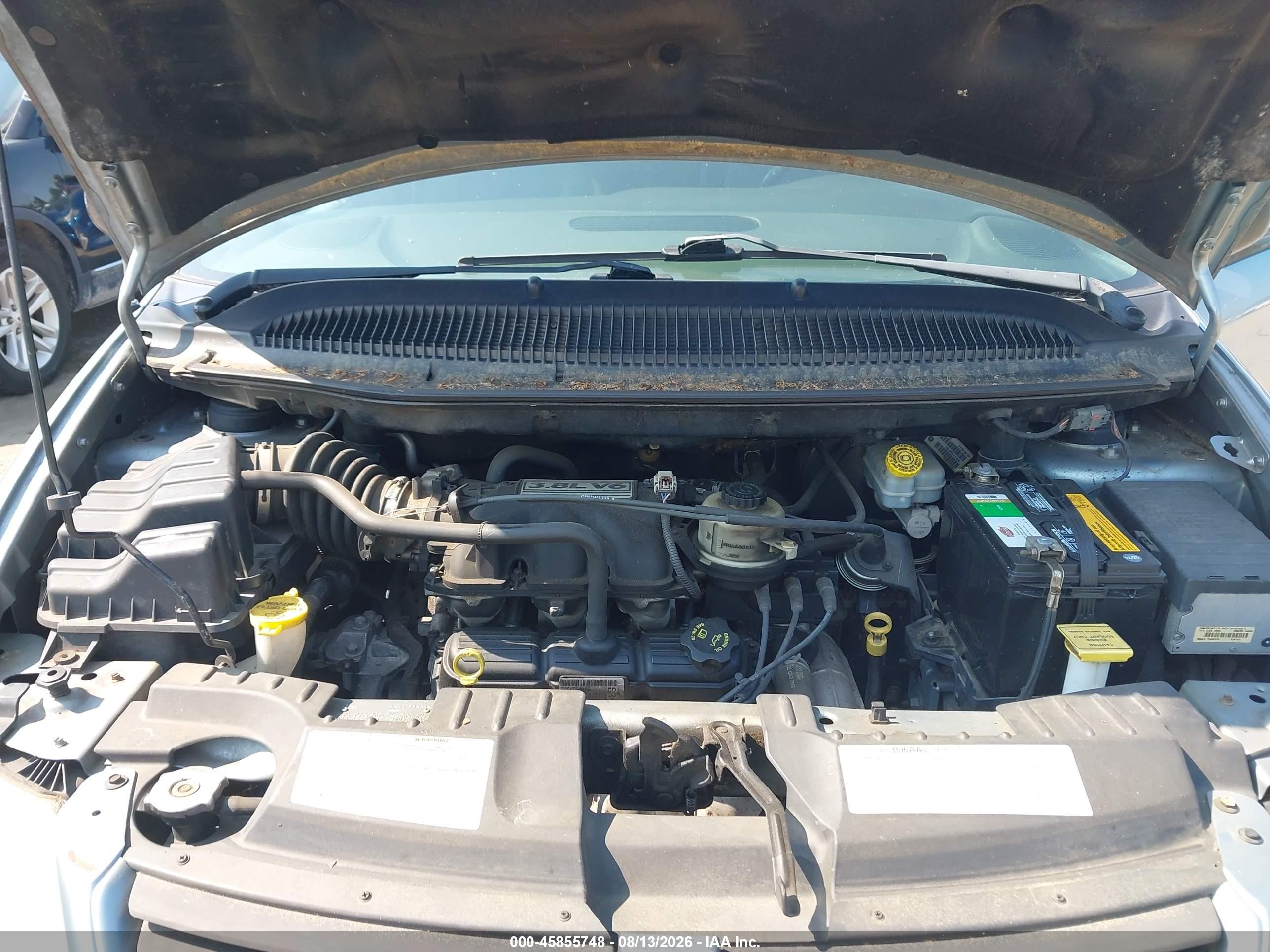 2005 Dodge Grand Caravan Sxt Blue vin: 2D4GP44L15R135316