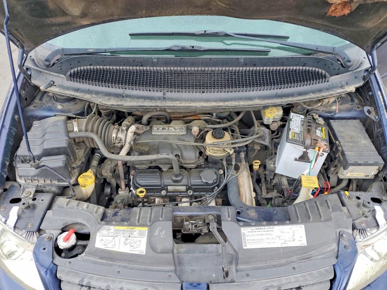 2005 Dodge Grand Caravan Sxt Blue vin: 2D4GP44L15R283353