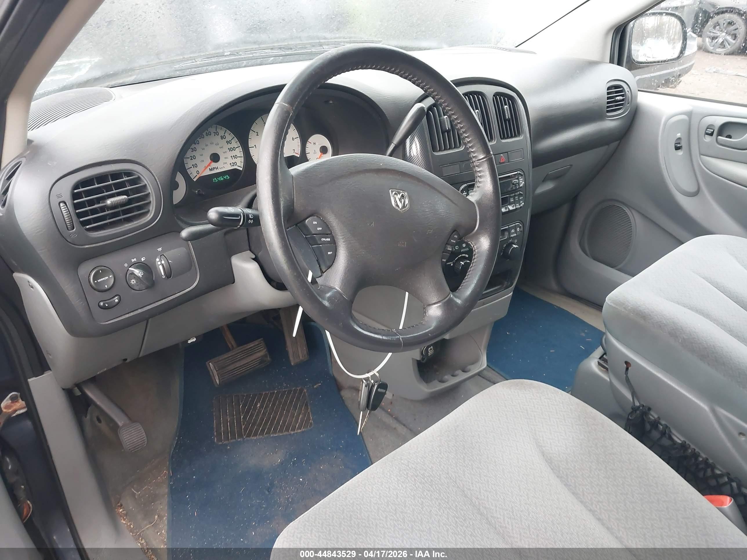 2005 Dodge Grand Caravan Sxt Blue vin: 2D4GP44L15R459589