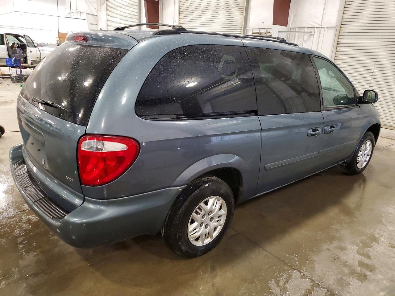 2006 Dodge Grand Caravan Sxt Blue vin: 2D4GP44L16R746478