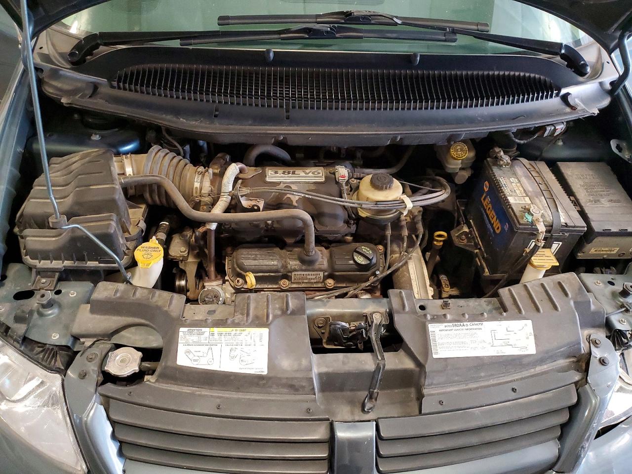 2006 Dodge Grand Caravan Sxt Blue vin: 2D4GP44L16R746478