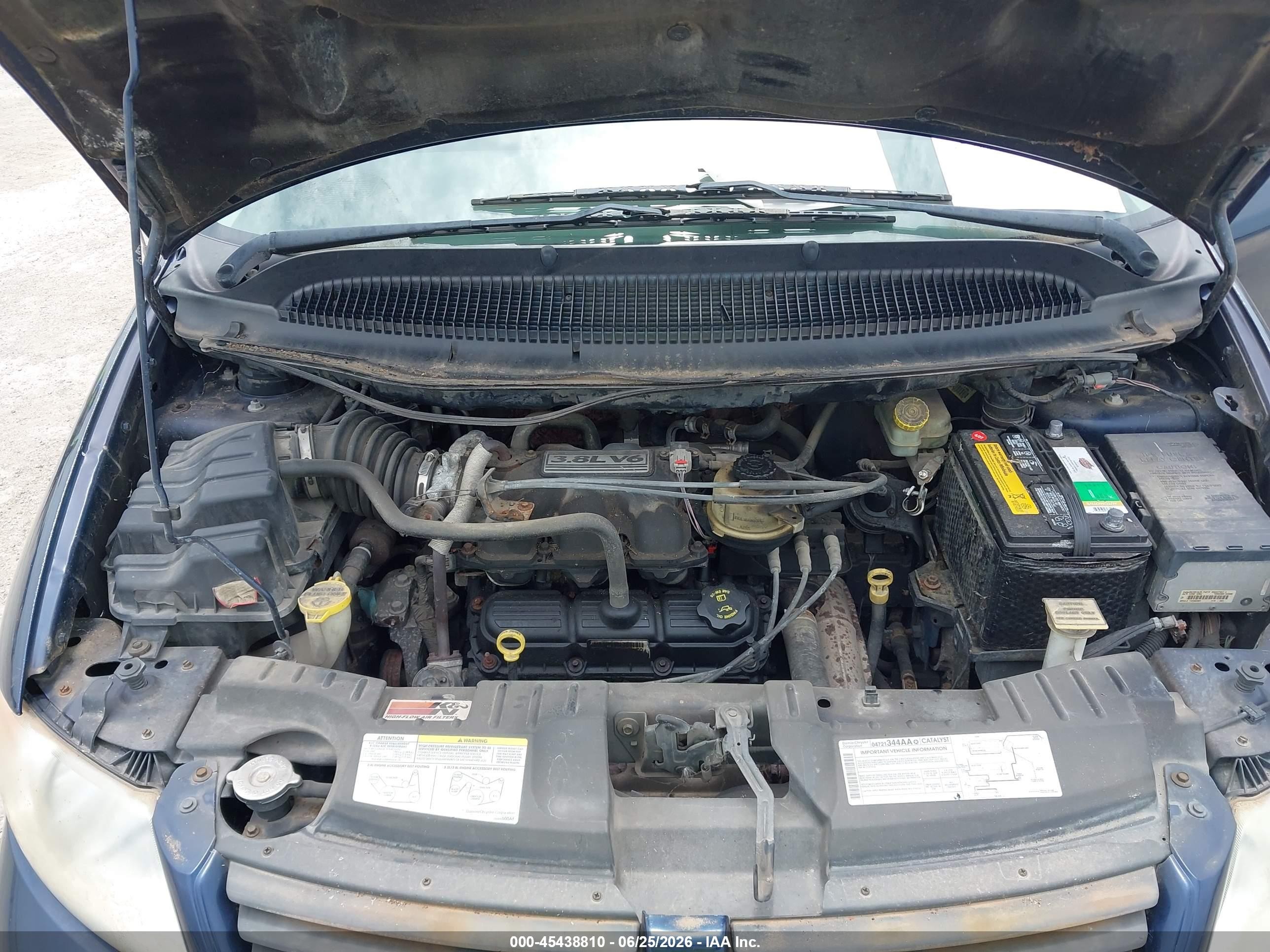 2005 Dodge Caravan Sxt Blue vin: 2D4GP44L25R316179