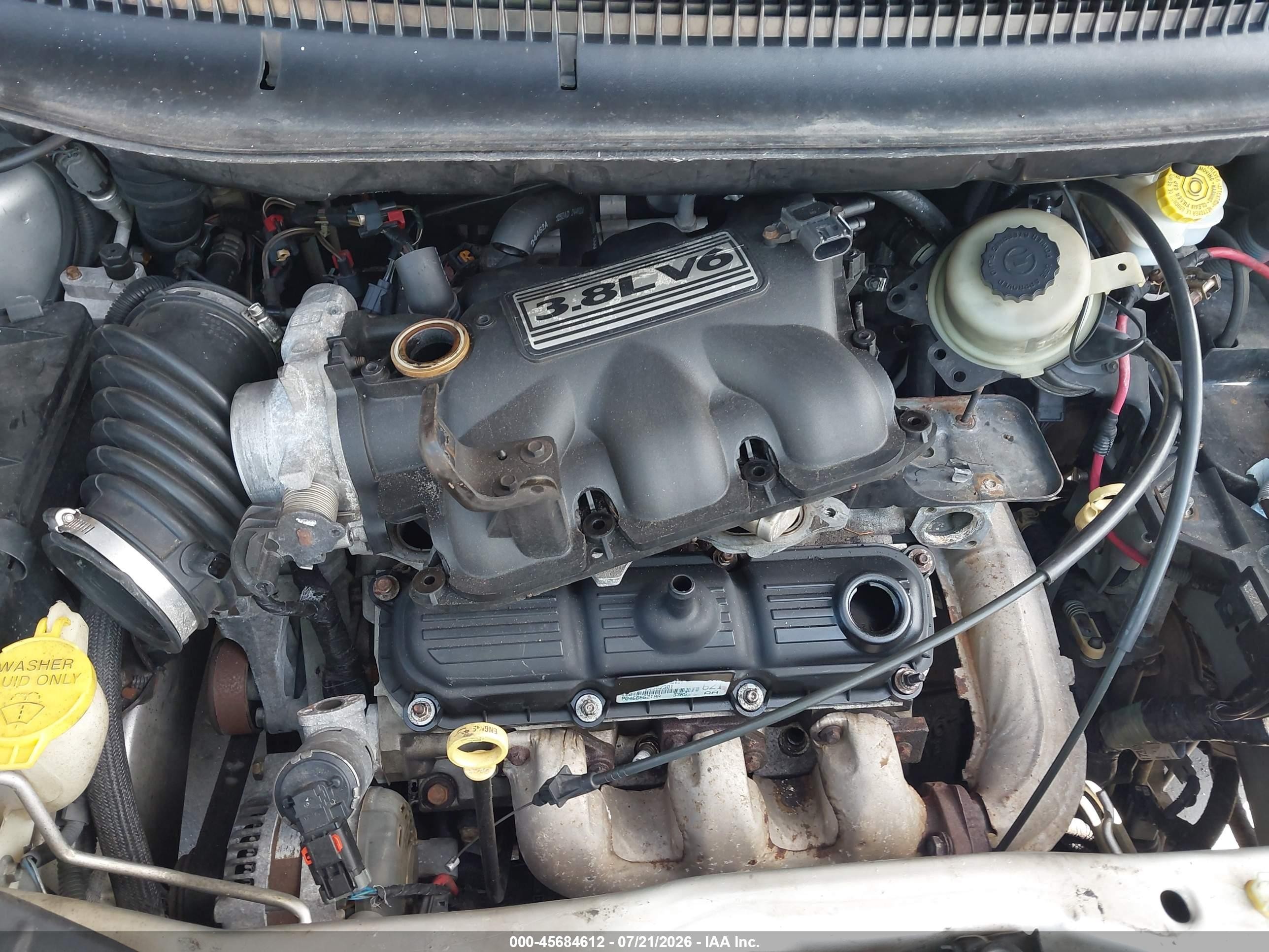 2005 Dodge Caravan Sxt Silver vin: 2D4GP44L25R534512