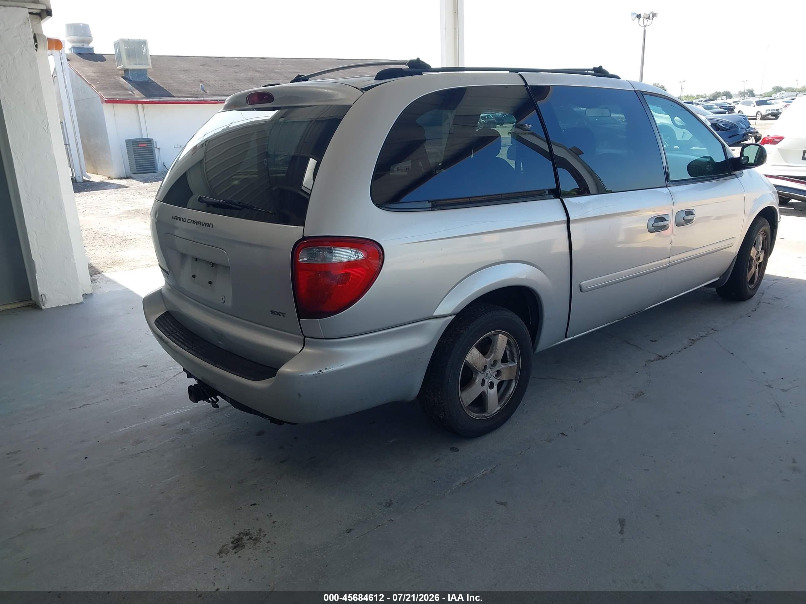 2005 Dodge Caravan Sxt Silver vin: 2D4GP44L25R534512