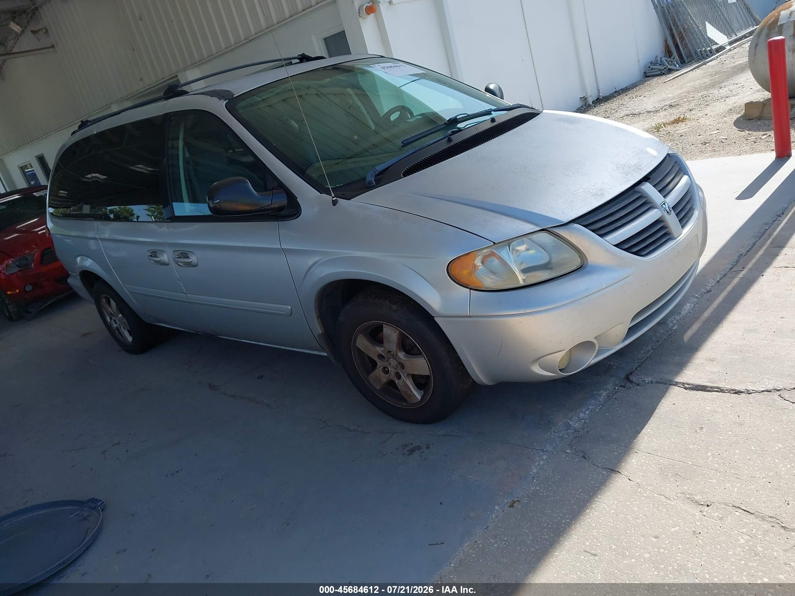 2005 Dodge Caravan Sxt Silver vin: 2D4GP44L25R534512