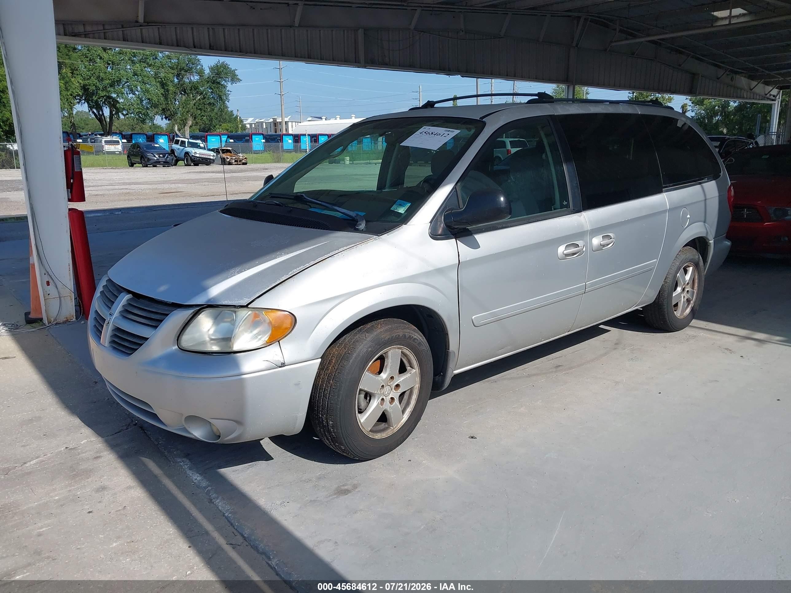 2005 Dodge Caravan Sxt Silver vin: 2D4GP44L25R534512