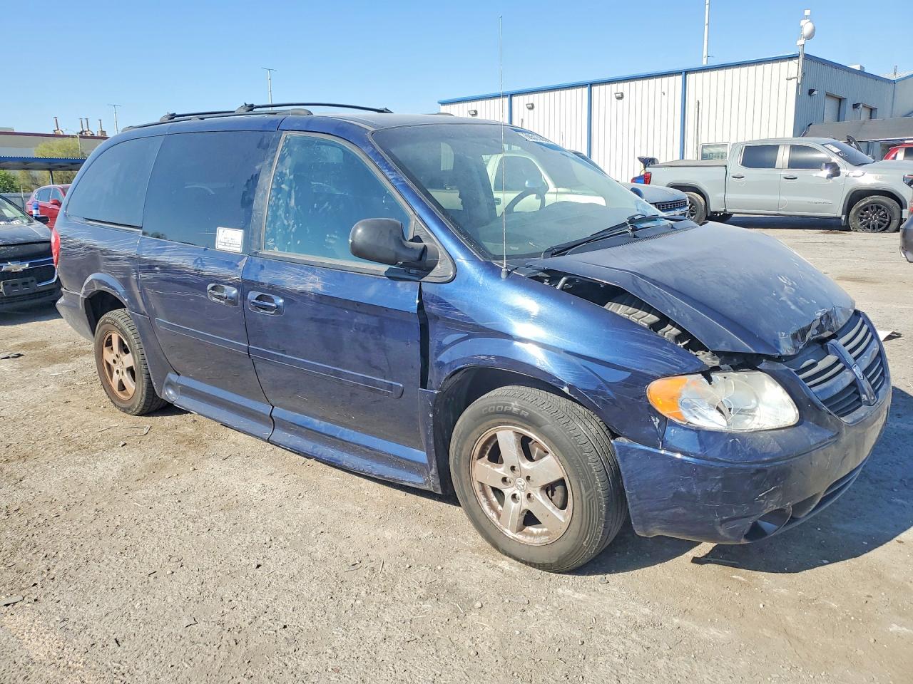 2006 Dodge Grand Caravan Sxt Синий vin: 2D4GP44L26R678708