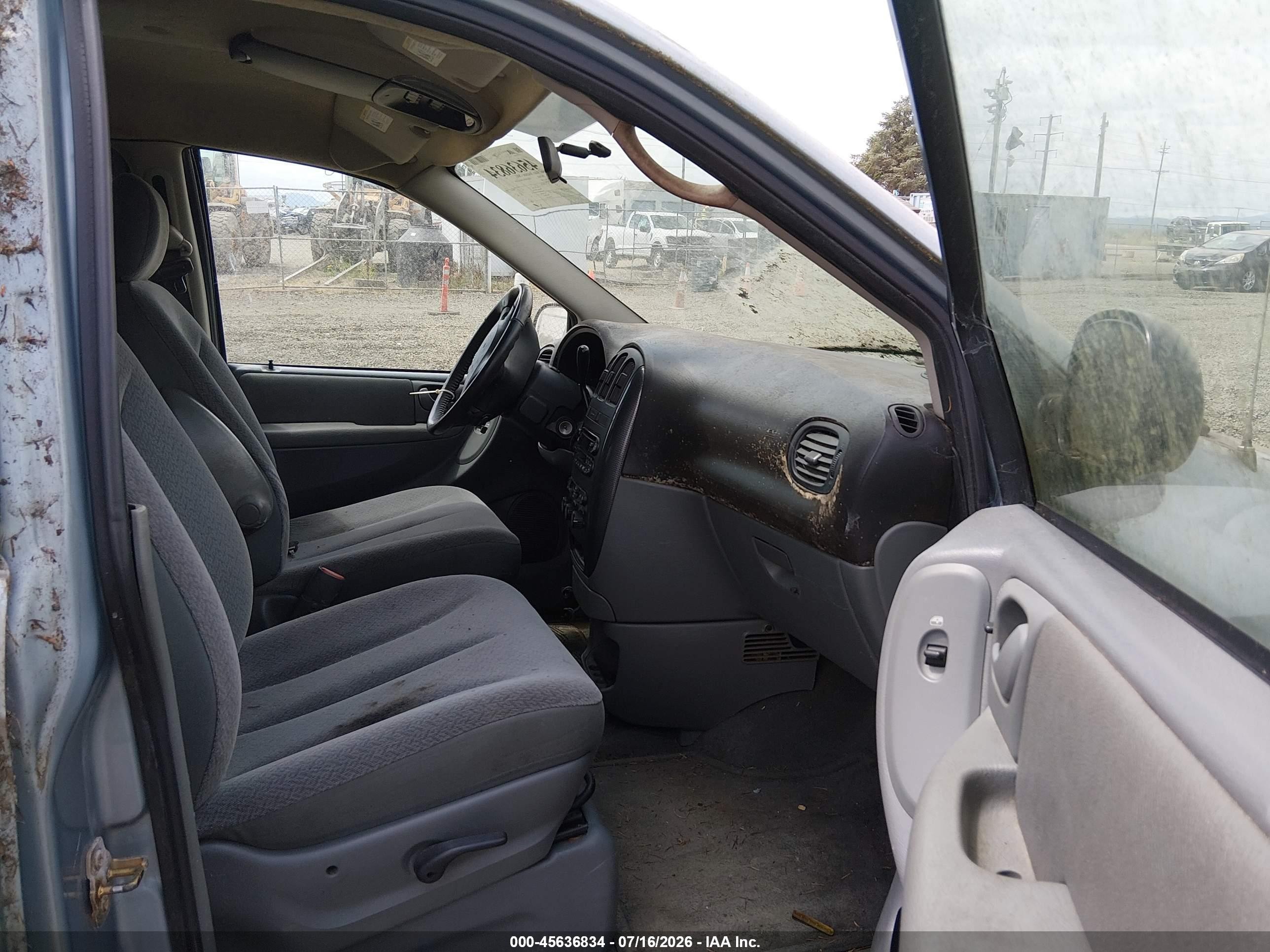 2006 Dodge Grand Caravan Sxt Blue vin: 2D4GP44L26R773589