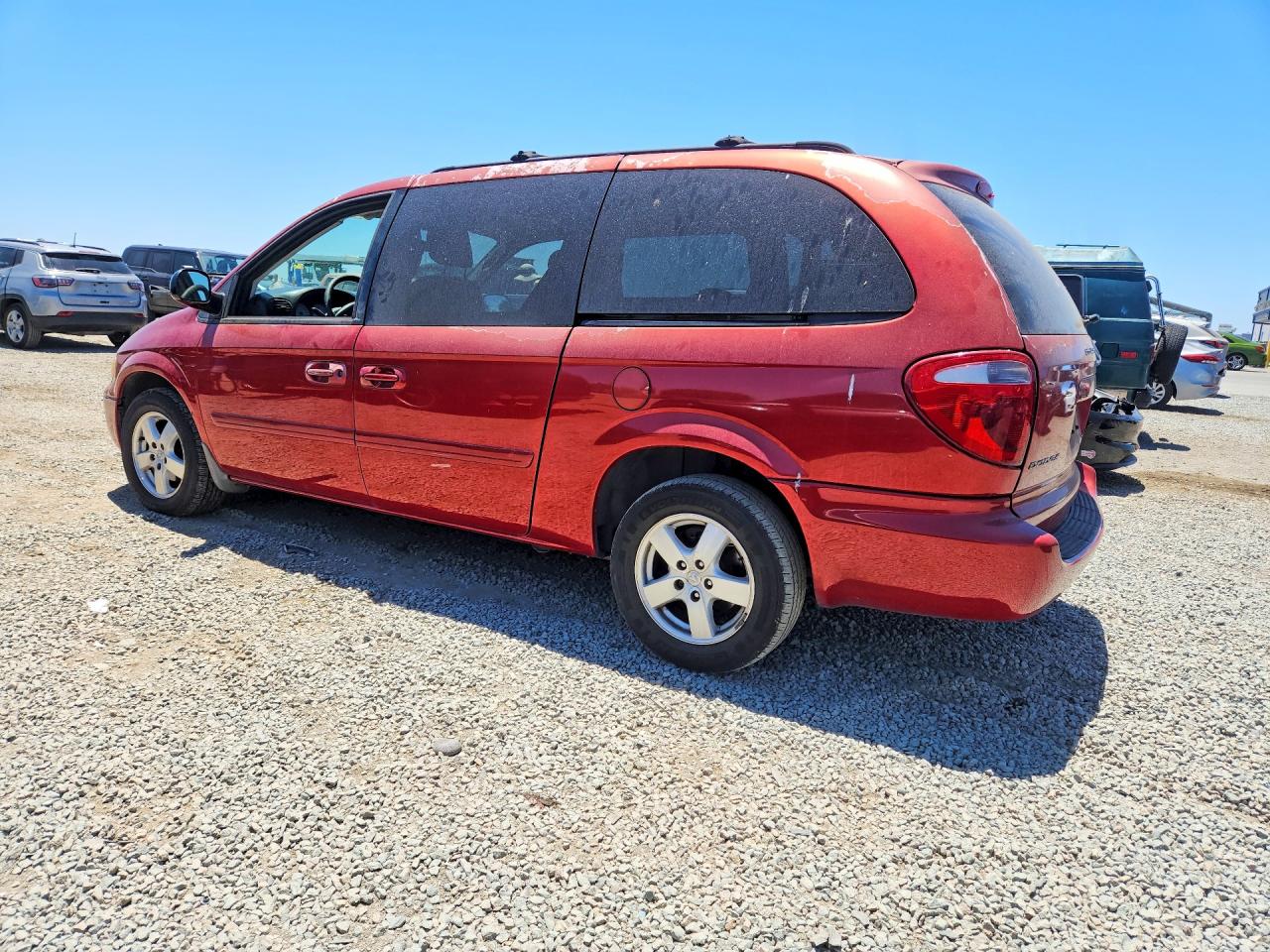 2006 Dodge Grand Caravan Sxt Red vin: 2D4GP44L26R822693