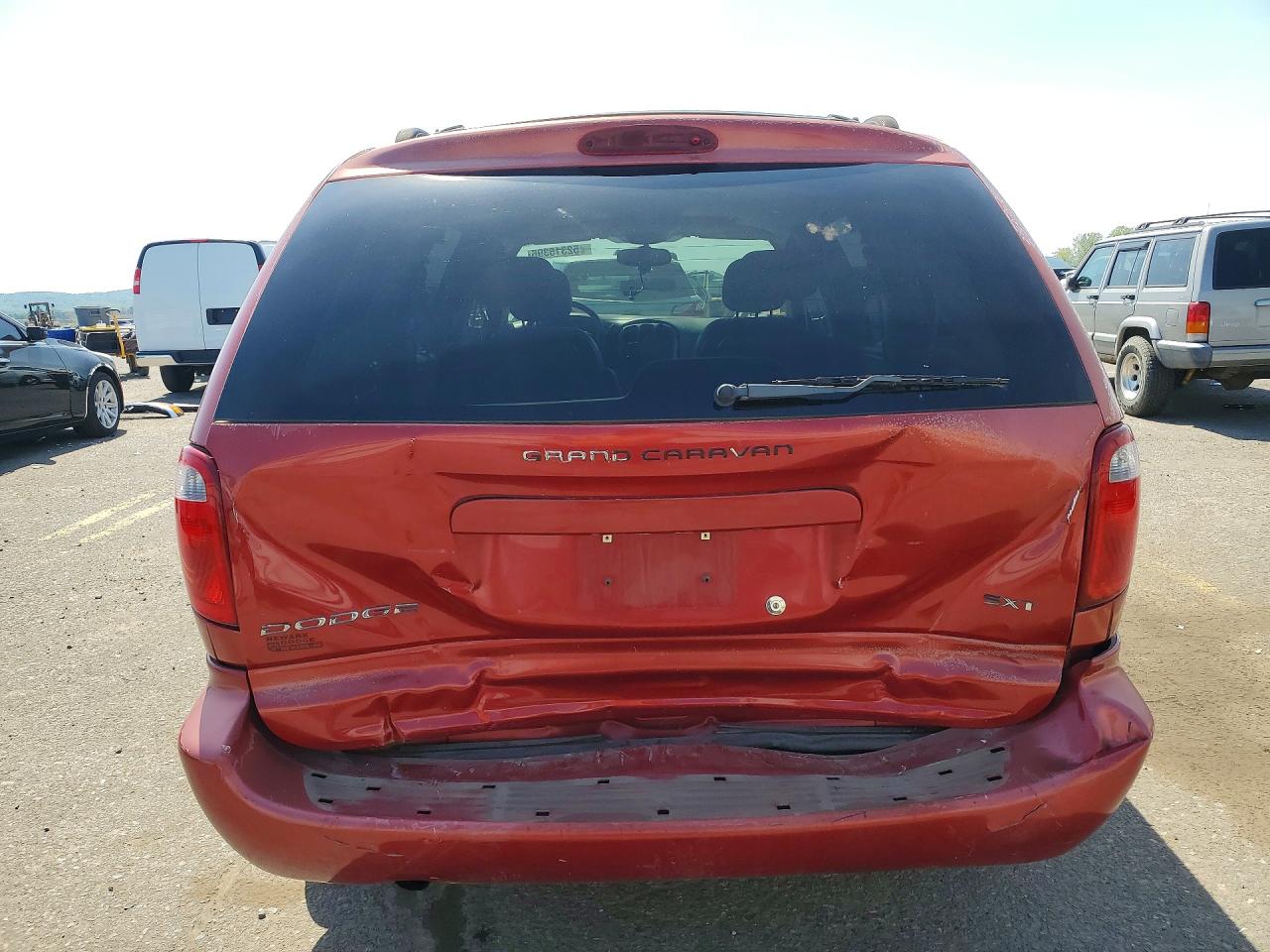 2006 Dodge Grand Caravan Sxt Burgundy vin: 2D4GP44L26R868458