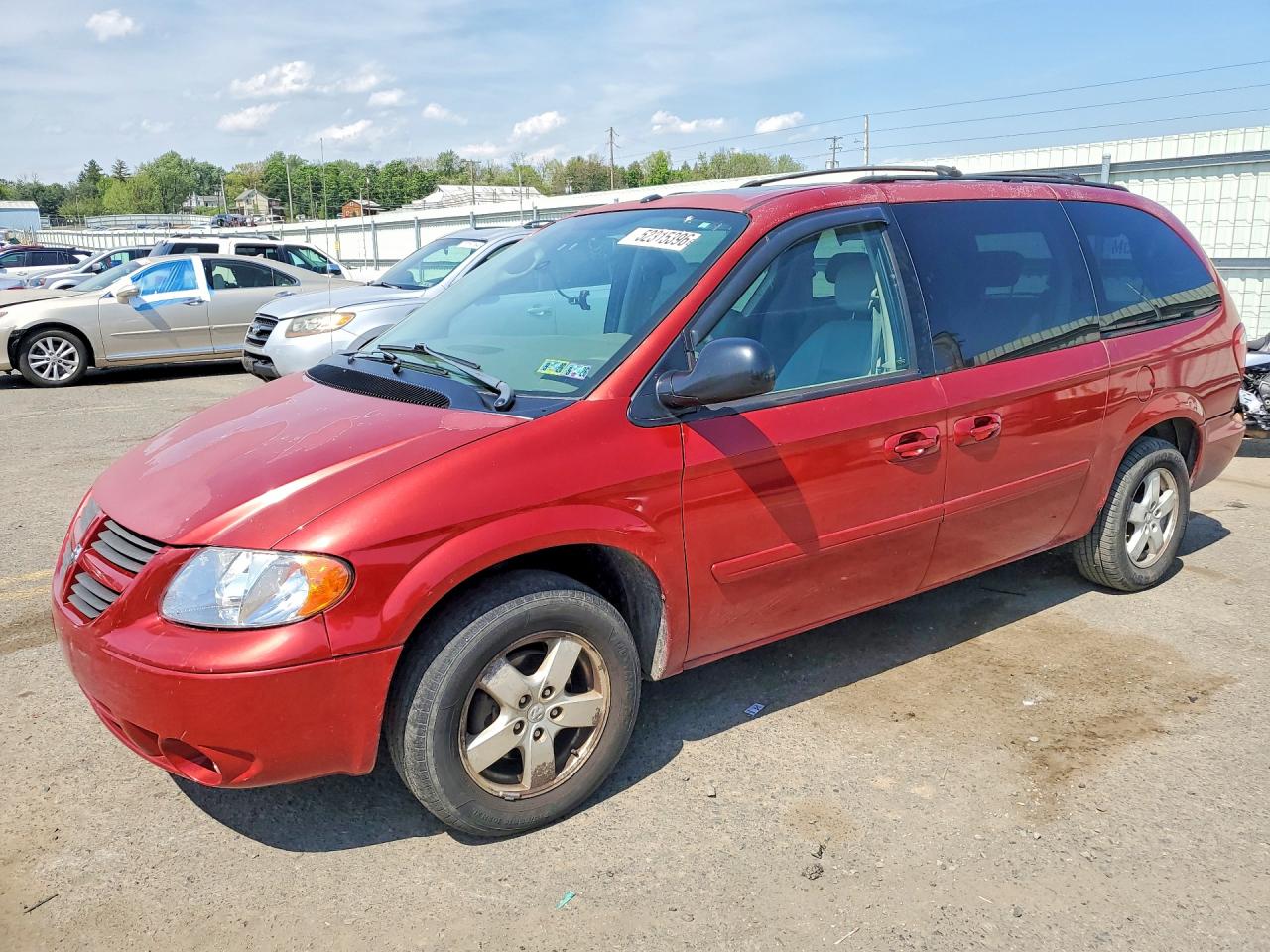 2006 Dodge Grand Caravan Sxt Burgundy vin: 2D4GP44L26R868458