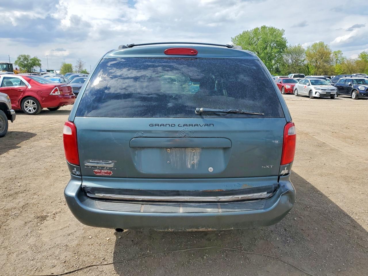 2006 Dodge Grand Caravan Sxt Green vin: 2D4GP44L26R918775
