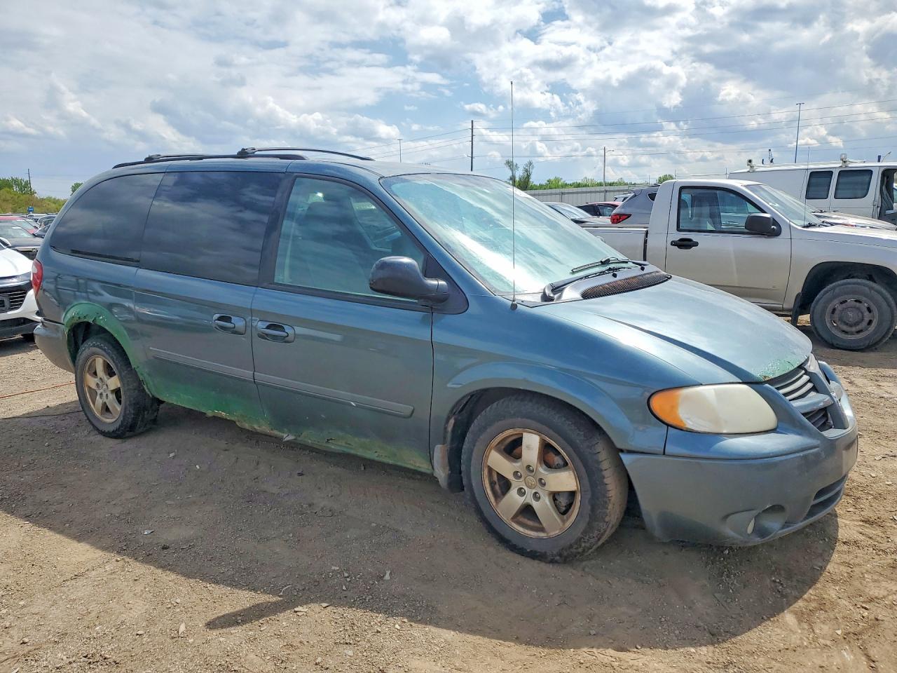 2006 Dodge Grand Caravan Sxt Green vin: 2D4GP44L26R918775