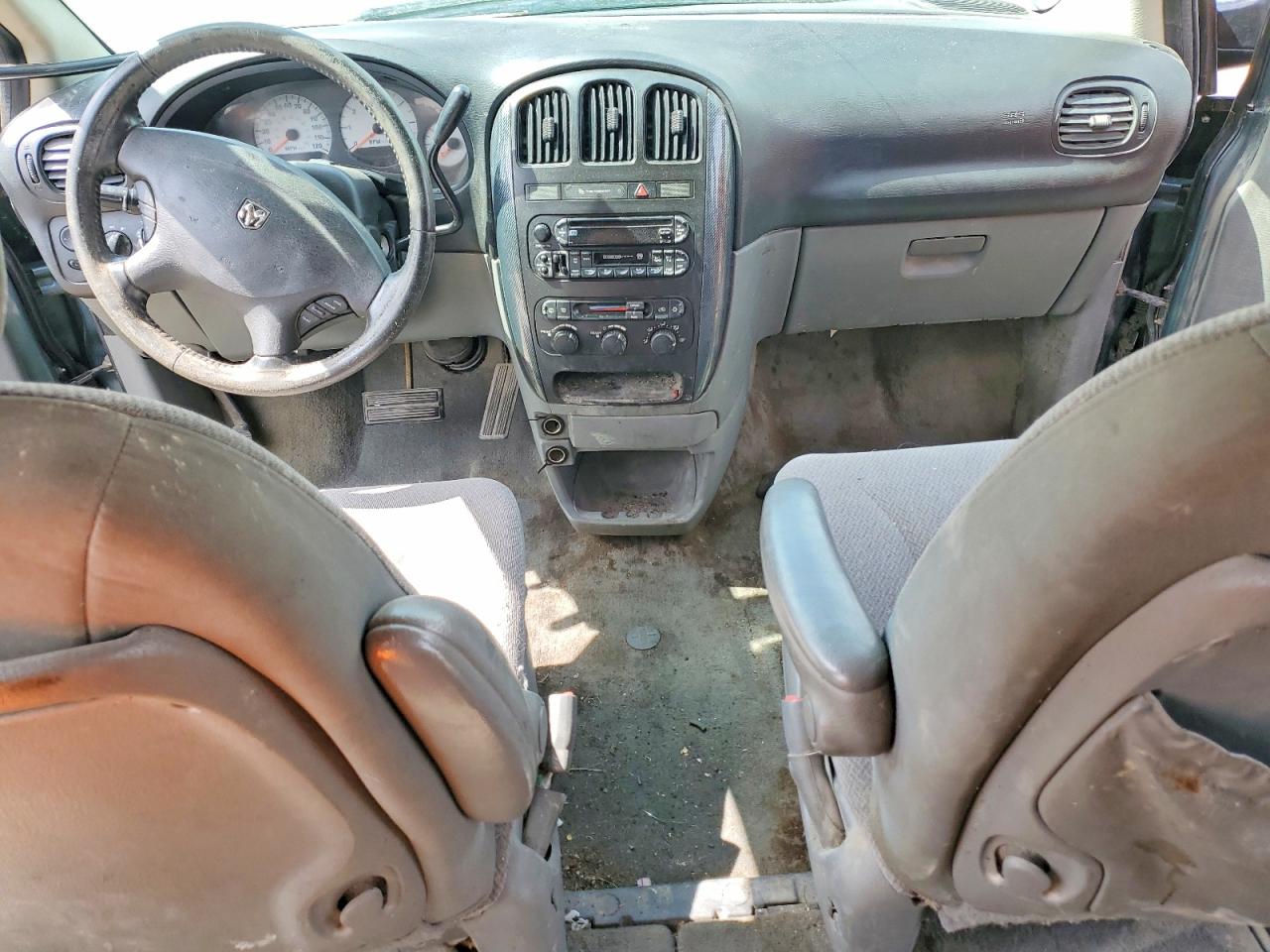 2006 Dodge Grand Caravan Sxt Green vin: 2D4GP44L26R918775