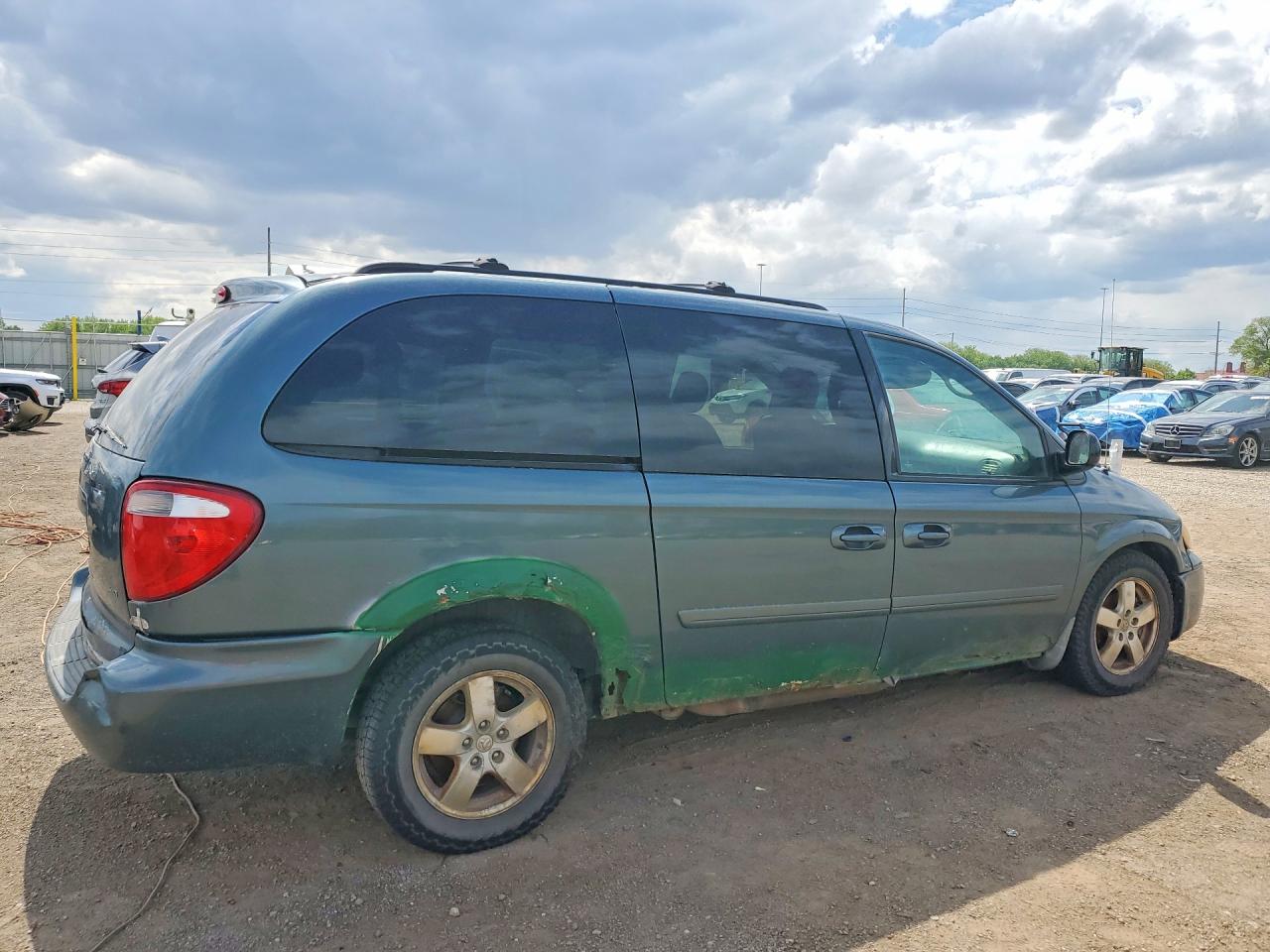 2006 Dodge Grand Caravan Sxt Green vin: 2D4GP44L26R918775