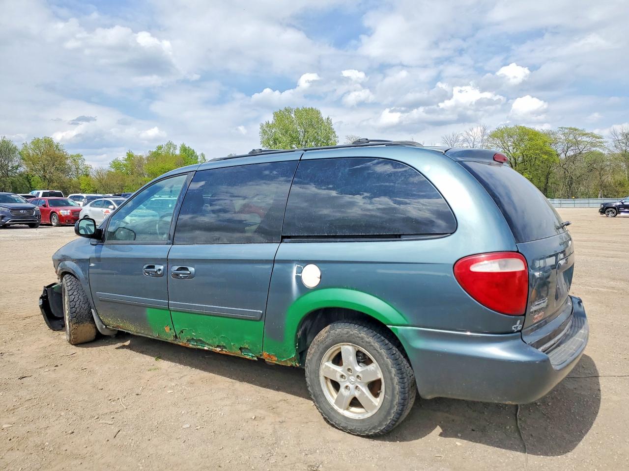 2006 Dodge Grand Caravan Sxt Green vin: 2D4GP44L26R918775